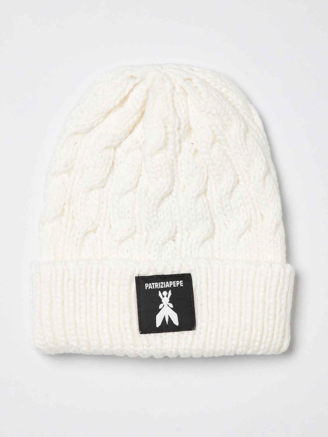 PATRIZIA PEPE HAT: Girls' hats kids Patrizia Pepe, White - Img 1