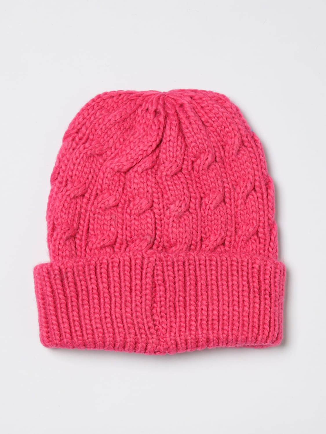 PATRIZIA PEPE CAPPELLO: Cappello Patrizia Pepe in maglia intrecciata , Fuxia - Img 2