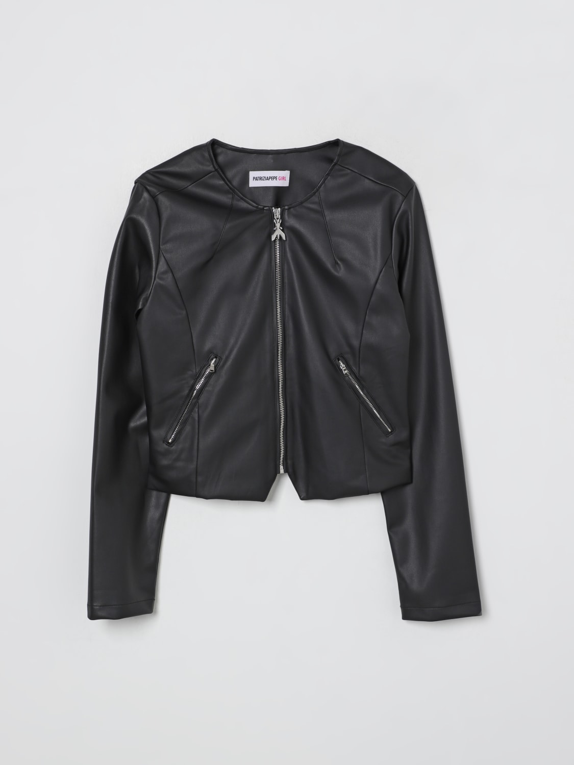 PATRIZIA PEPE GIACCA: Giacca Patrizia Pepe in pelle sintetica, Nero - Img 1