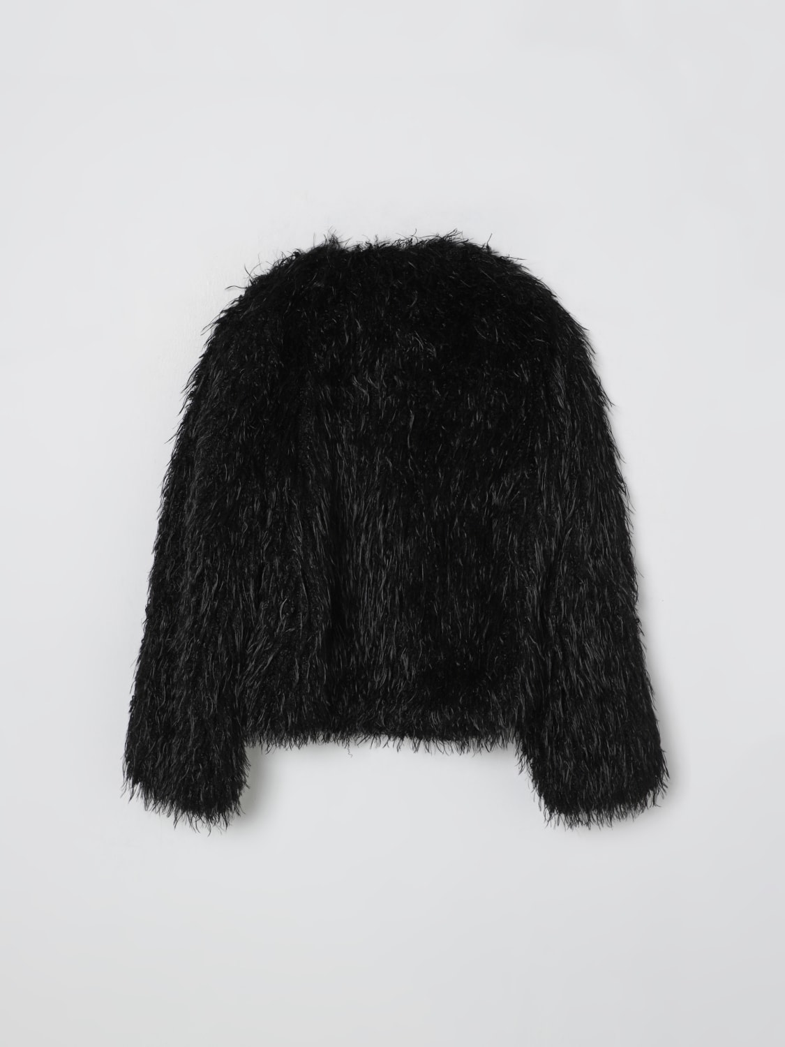 PATRIZIA PEPE COAT: Patrizia Pepe faux fur , Black - Img 2