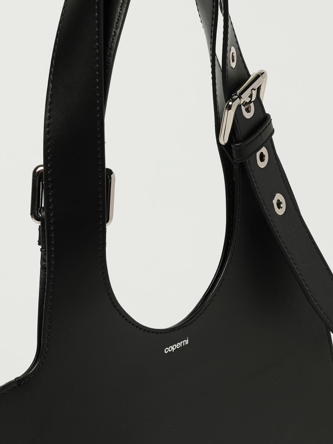 COPERNI BORSA A SPALLA: Borsa Belt Tote Heart Coperni in pelle , Nero - Img 4