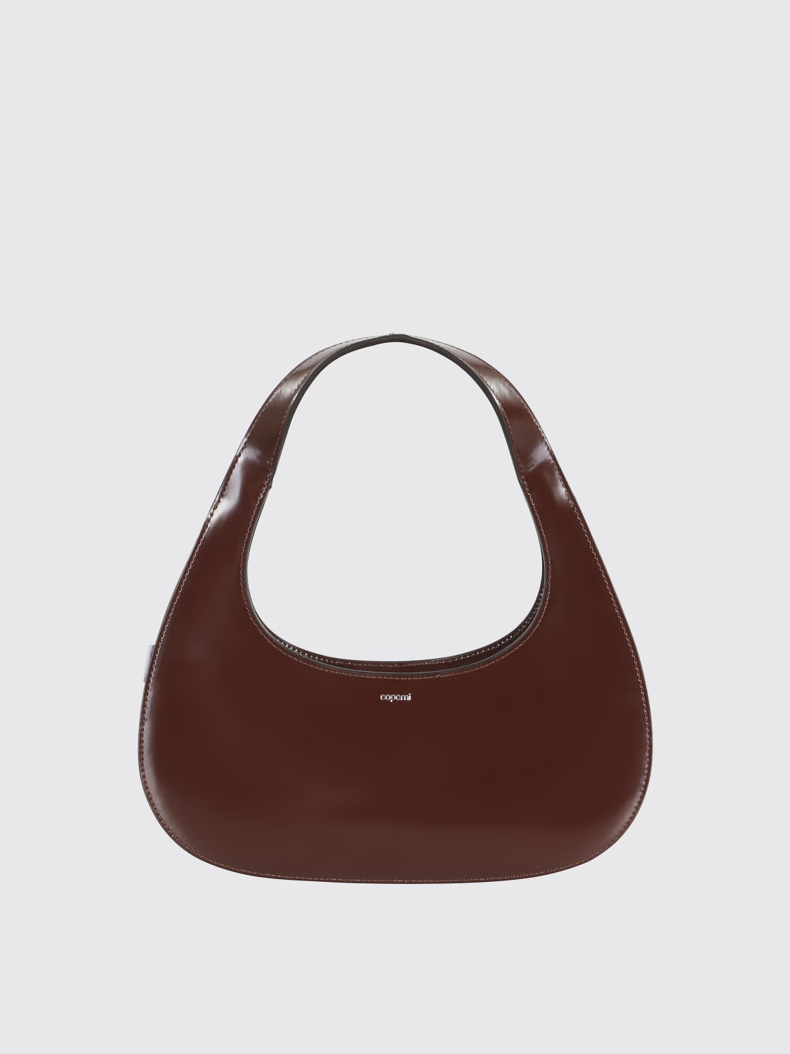 COPERNI BORSA MINI: Borsa a mano New baguet Coperni in pelle, Marrone - Img 1