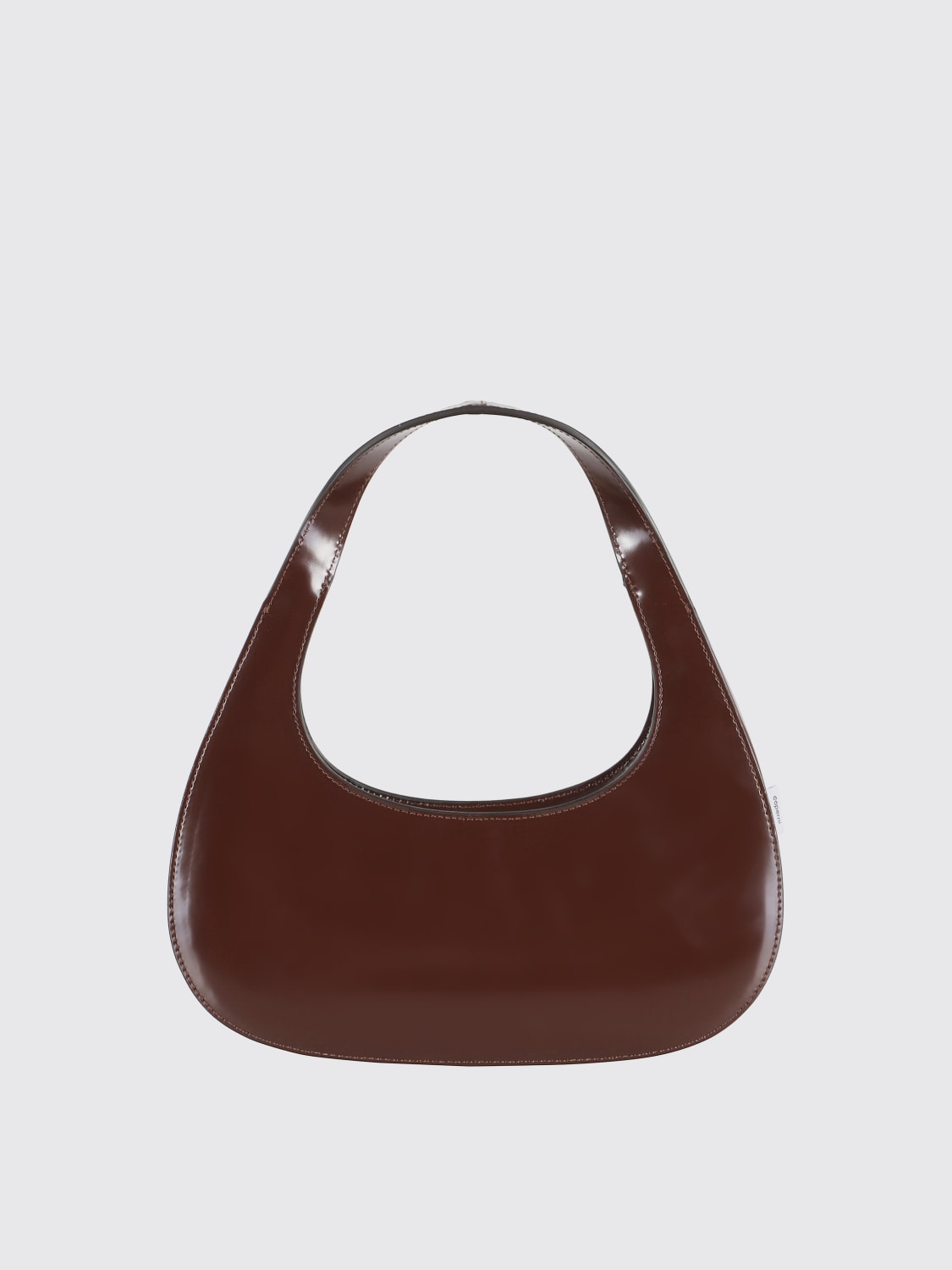 COPERNI BORSA MINI: Borsa a mano New baguet Coperni in pelle, Marrone - Img 2