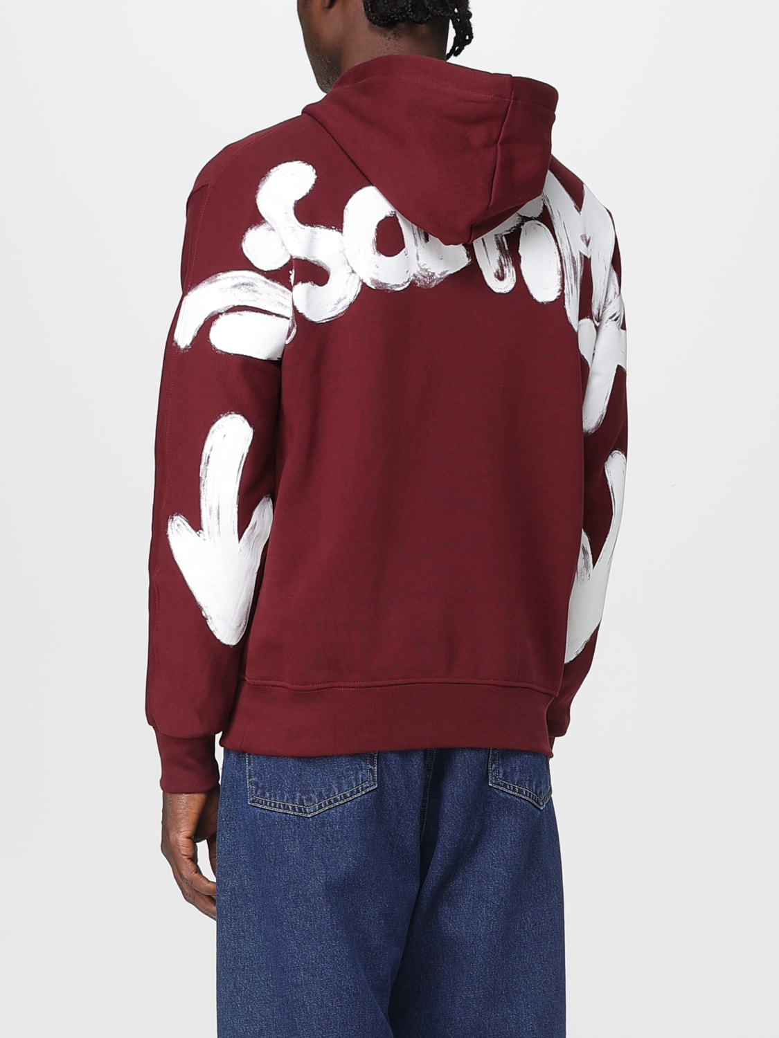 DISCLAIMER SWEATSHIRT: Sweatshirt men Disclaimer, Burgundy - Img 2