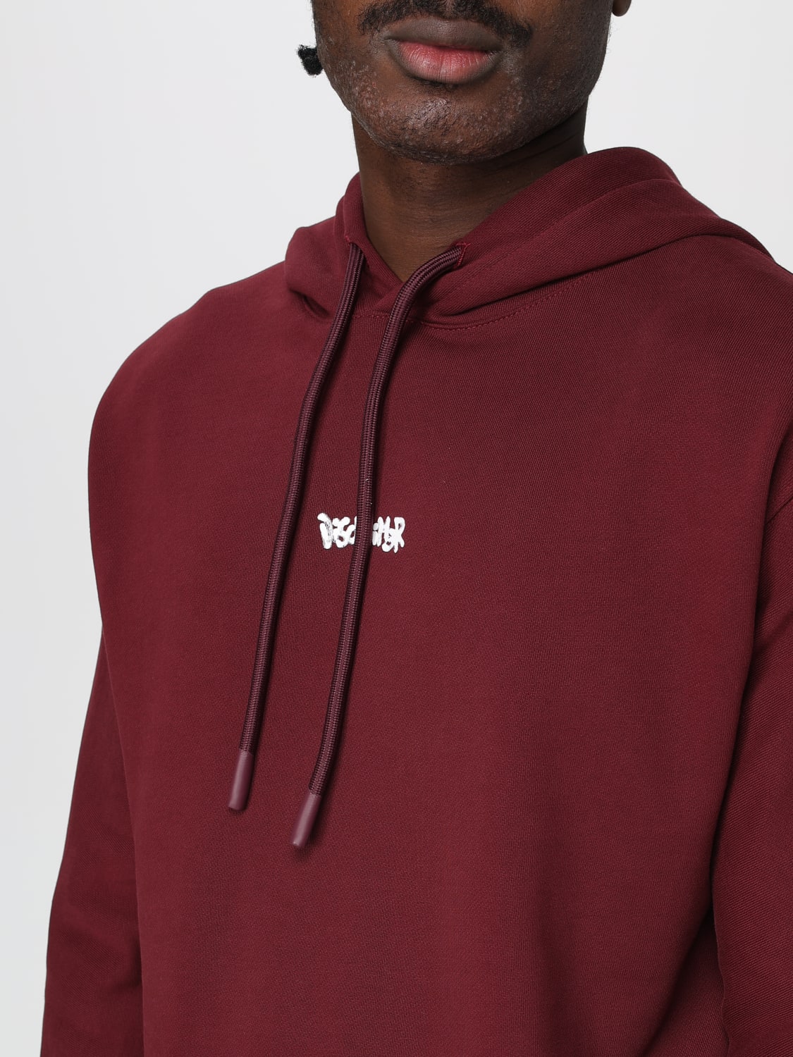 DISCLAIMER SWEATSHIRT: Sweatshirt men Disclaimer, Burgundy - Img 3