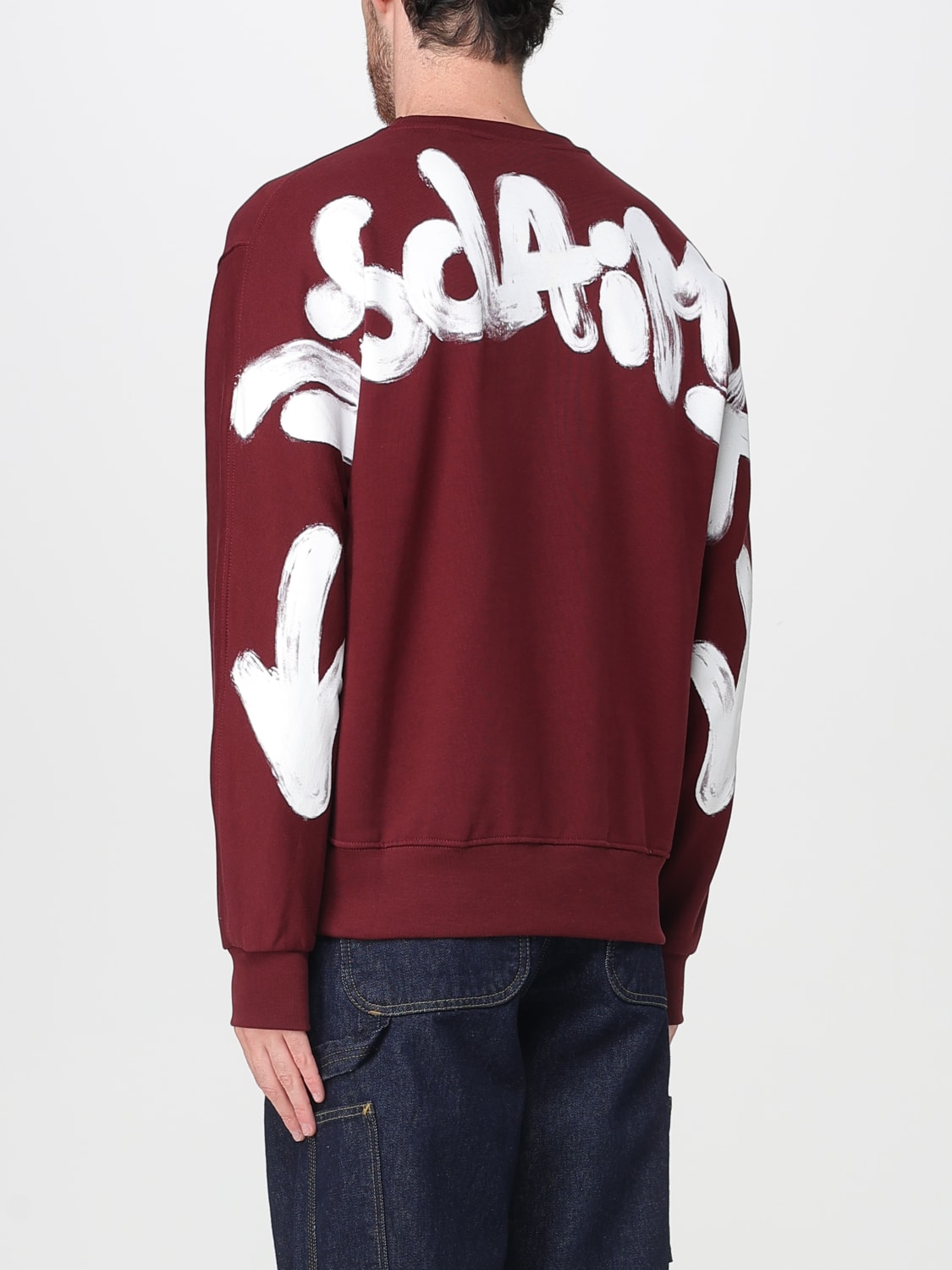 DISCLAIMER SWEATSHIRT: Sweatshirt men Disclaimer, Burgundy - Img 2