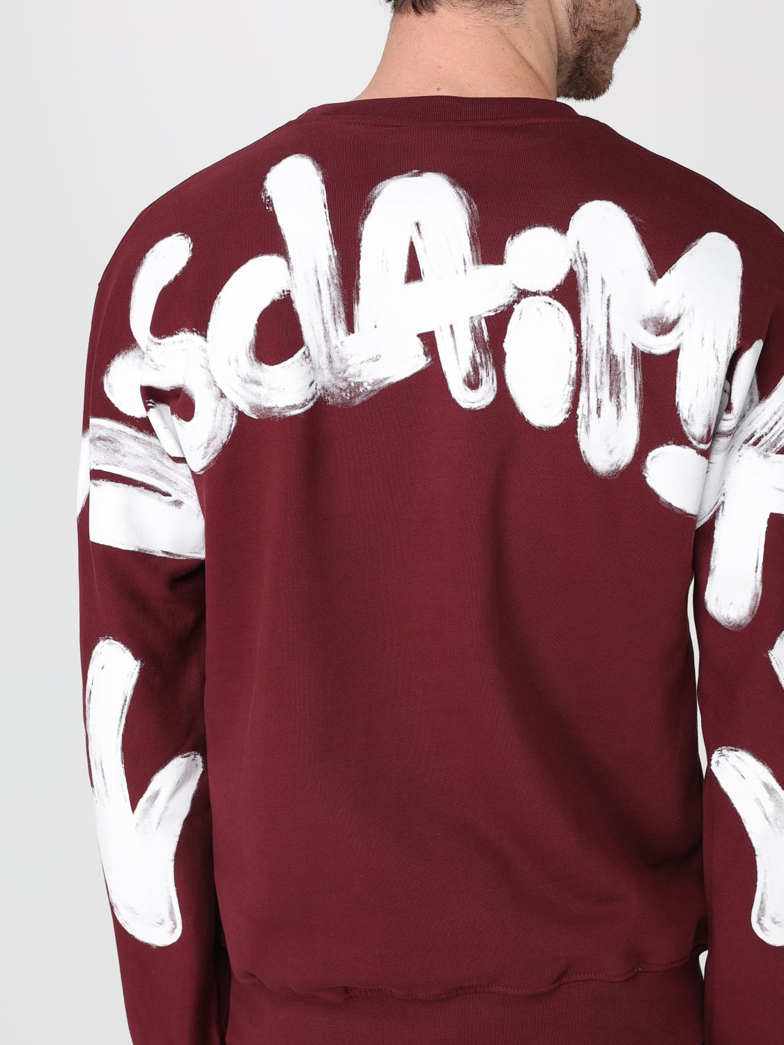 DISCLAIMER SWEATSHIRT: Sweatshirt men Disclaimer, Burgundy - Img 3