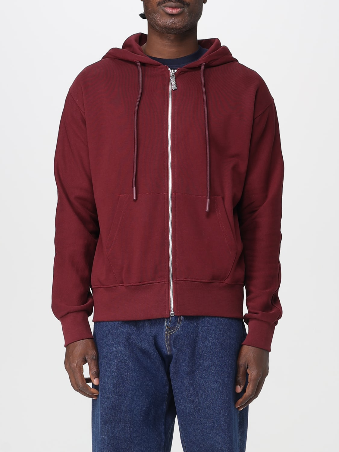 DISCLAIMER SWEATSHIRT: Sweatshirt men Disclaimer, Burgundy - Img 1