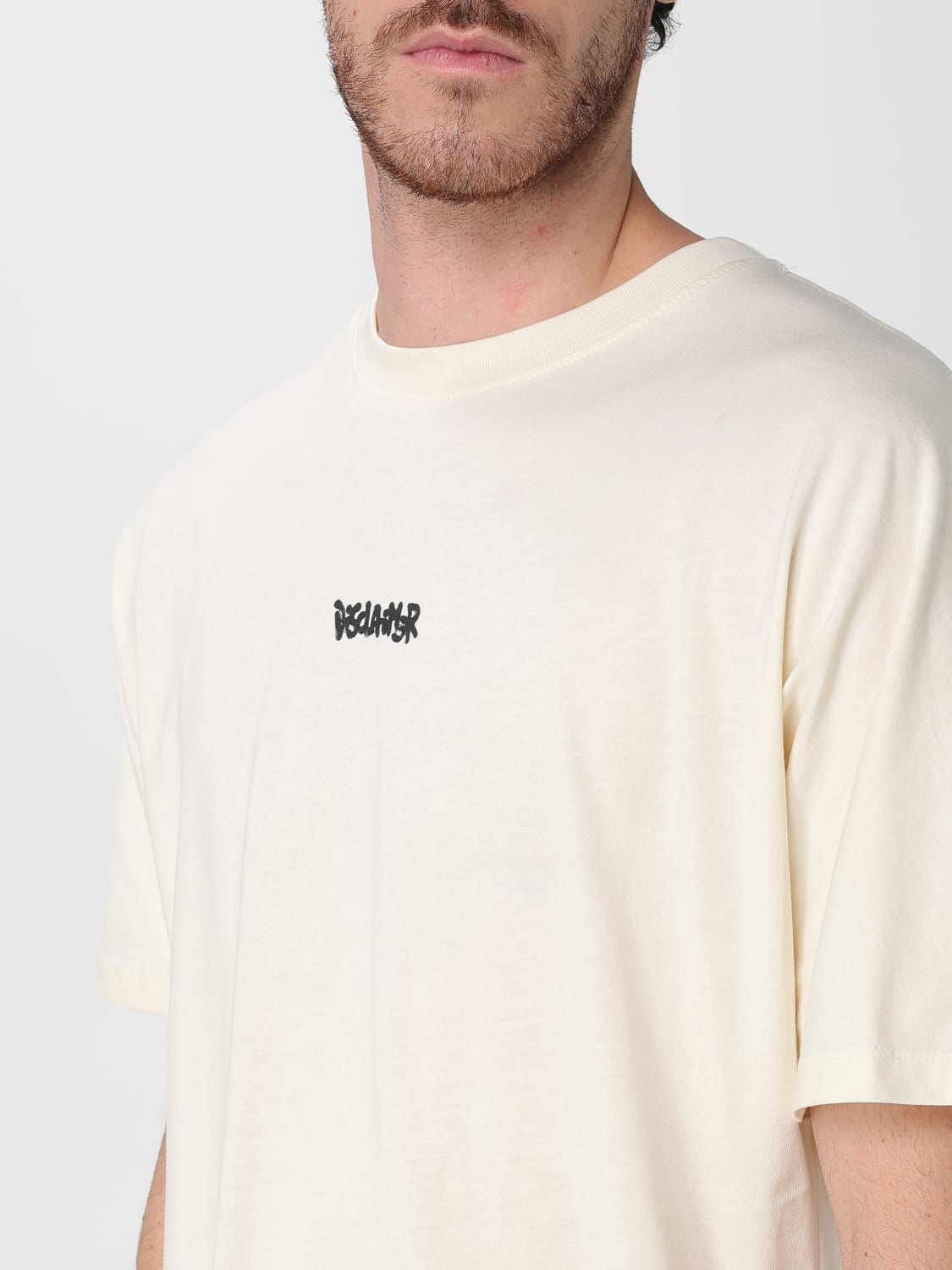DISCLAIMER T-SHIRT: T-shirt men Disclaimer, Milk - Img 3