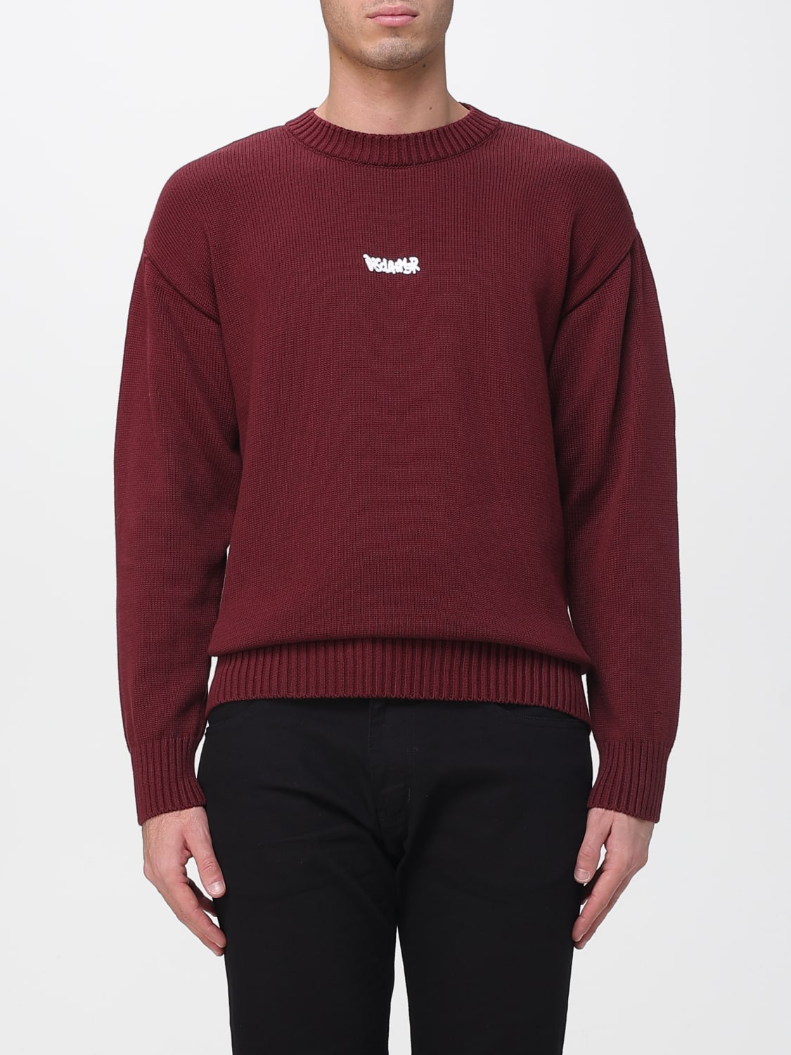 DISCLAIMER PULLOVER: Pullover herren Disclaimer, Burgunderrot - Img 1