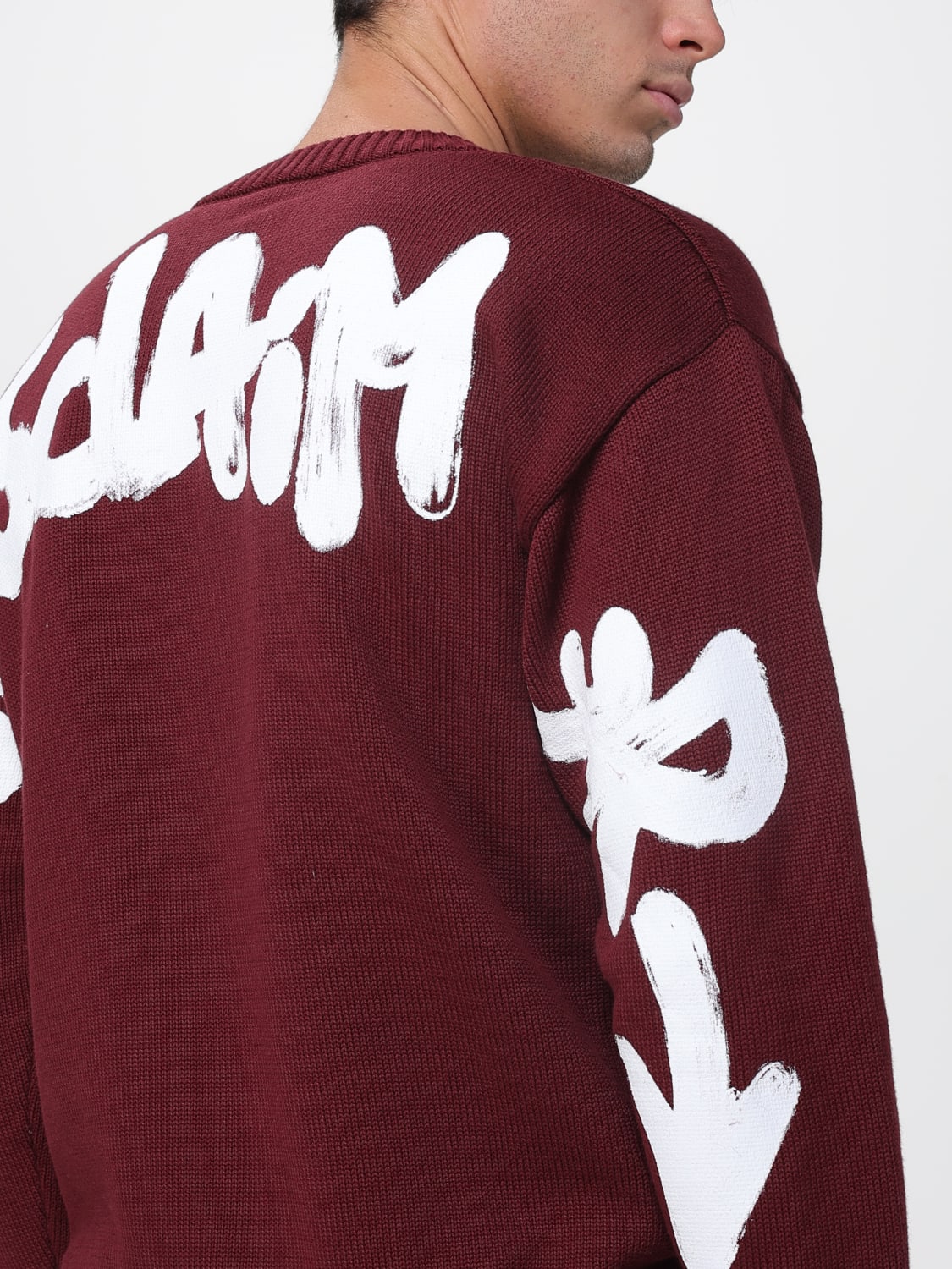 DISCLAIMER PULLOVER: Pullover herren Disclaimer, Burgunderrot - Img 3