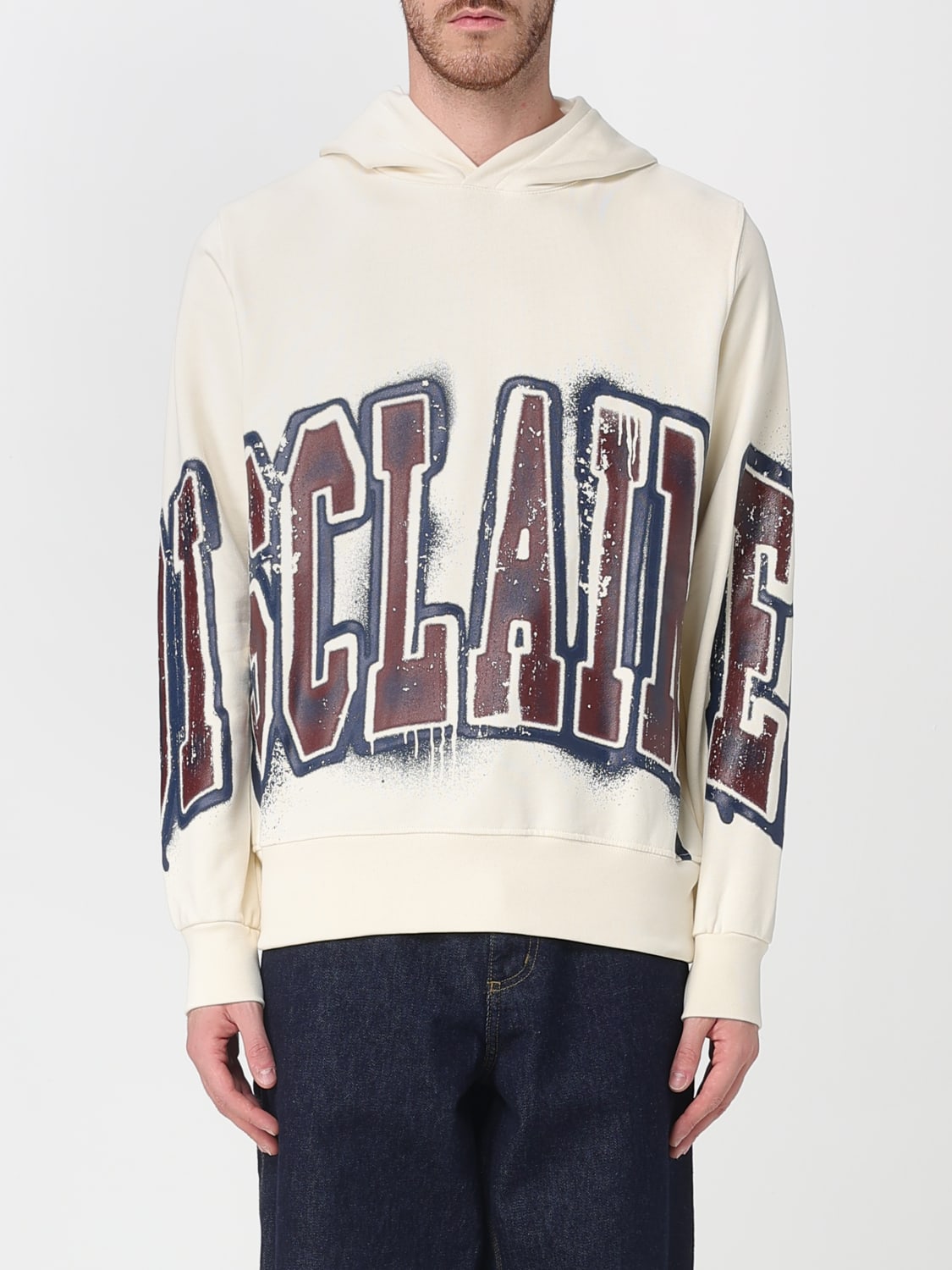 DISCLAIMER SUDADERA: Sudadera hombre Disclaimer, Leche - Img 1