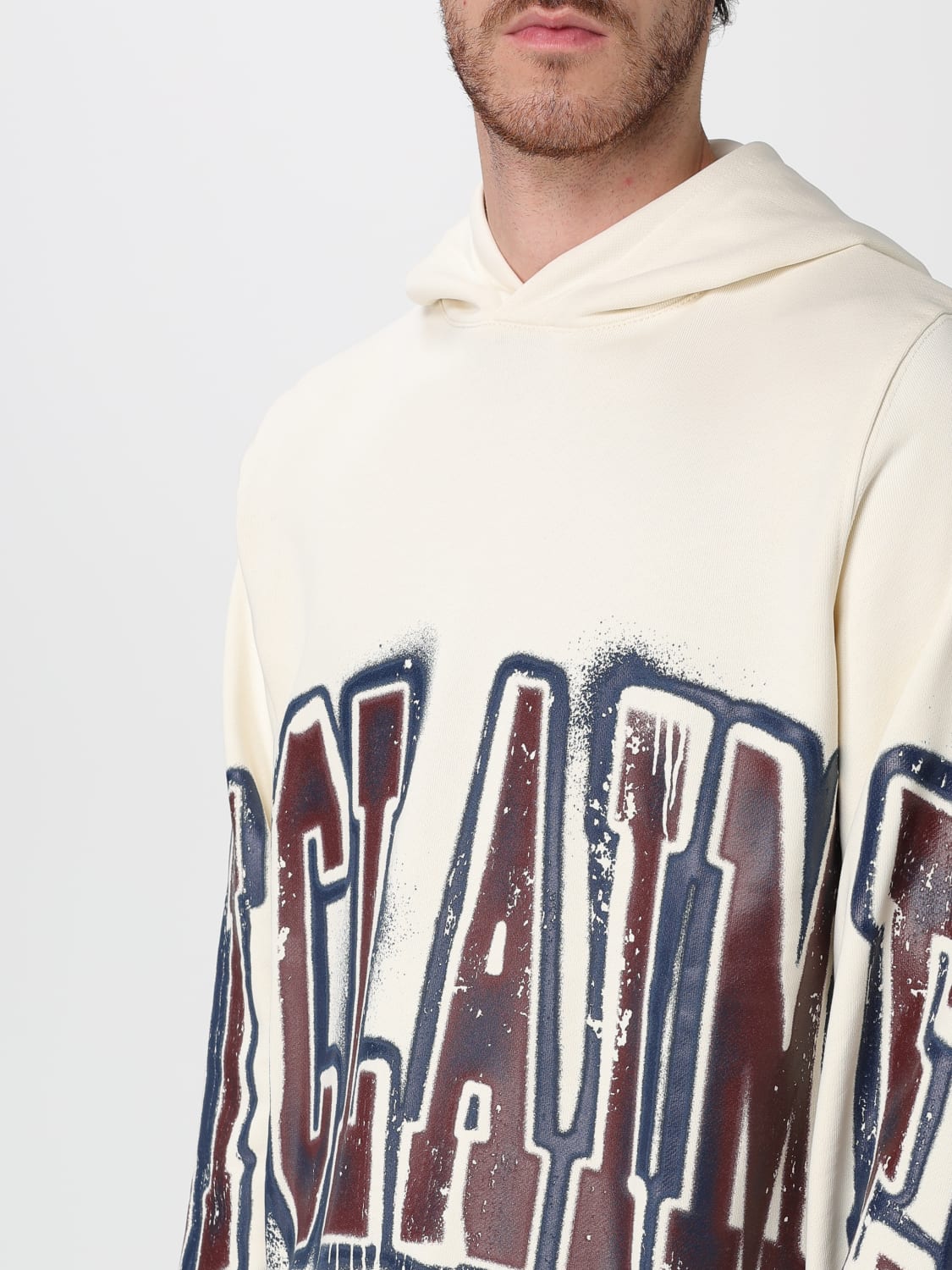 DISCLAIMER SUDADERA: Sudadera hombre Disclaimer, Leche - Img 3