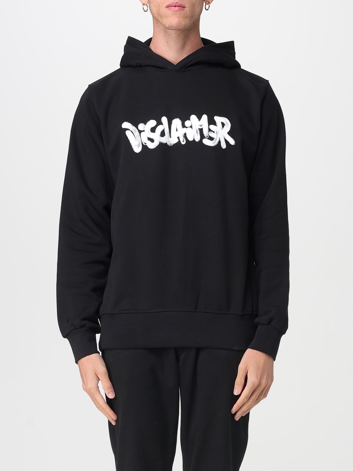 DISCLAIMER SWEATSHIRT: Sweatshirt men Disclaimer, Black 1 - Img 1