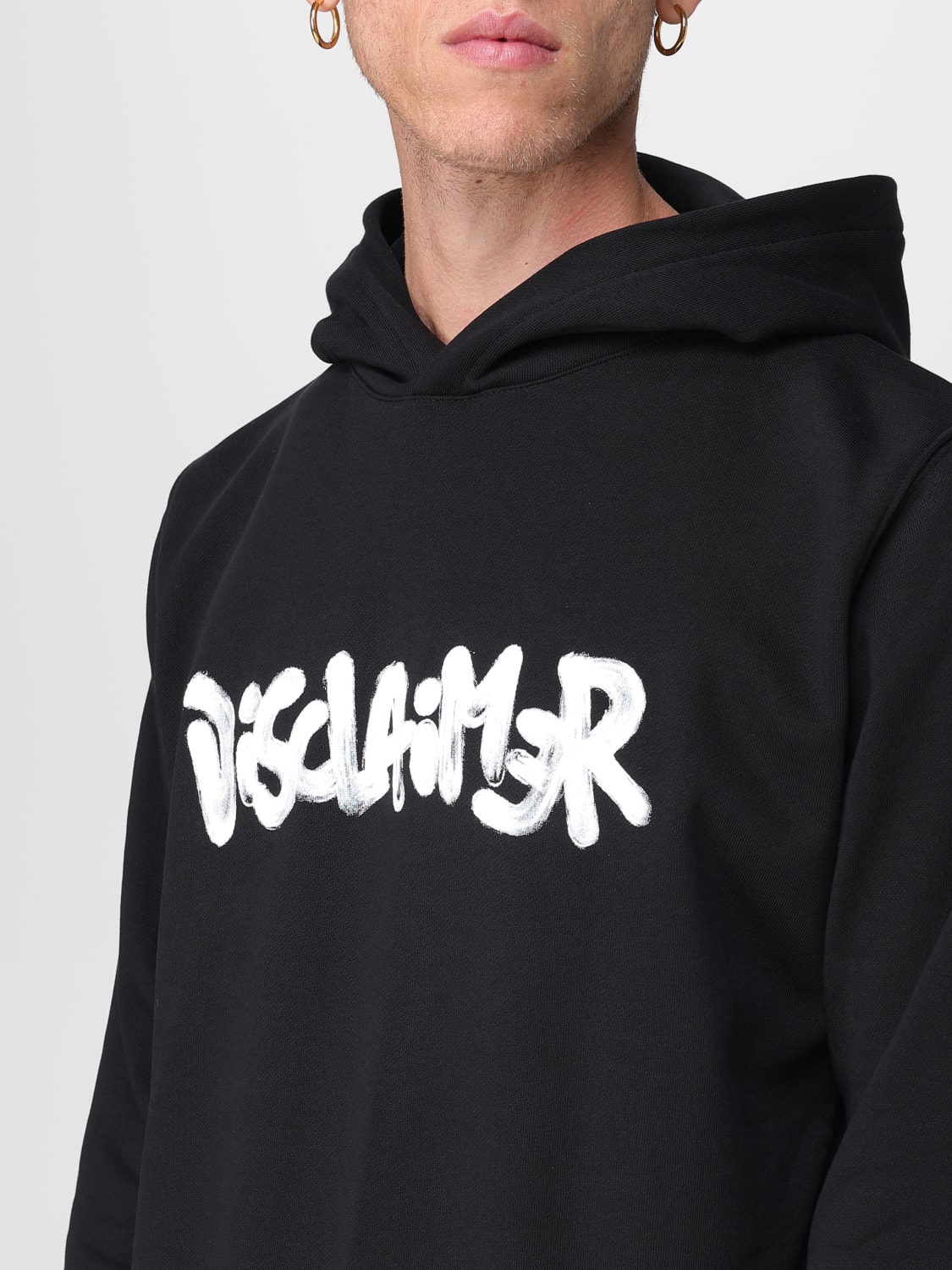 DISCLAIMER SWEATSHIRT: Sweatshirt men Disclaimer, Black 1 - Img 3