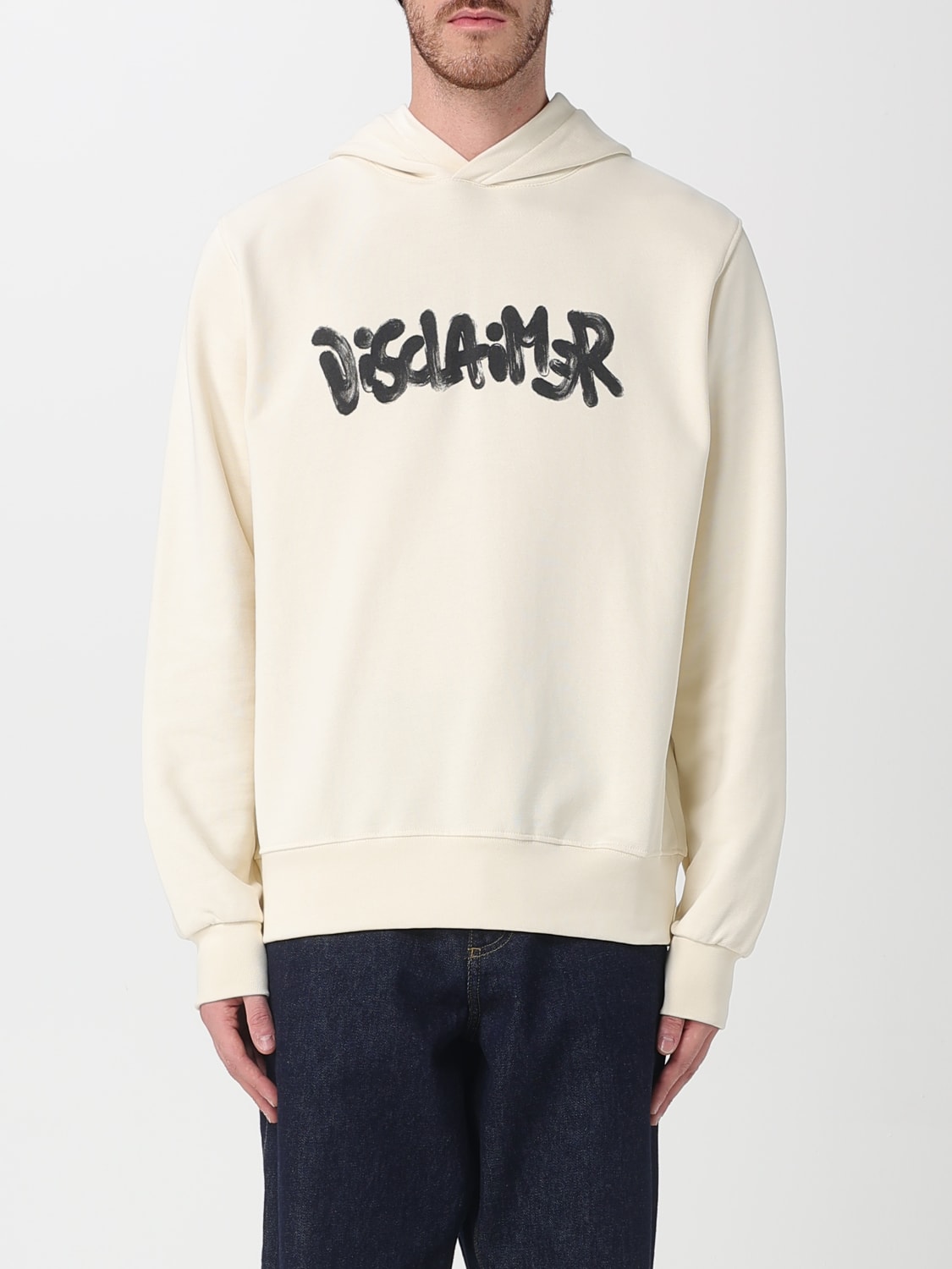DISCLAIMER SWEATSHIRT: Sweatshirt men Disclaimer, Milk - Img 1