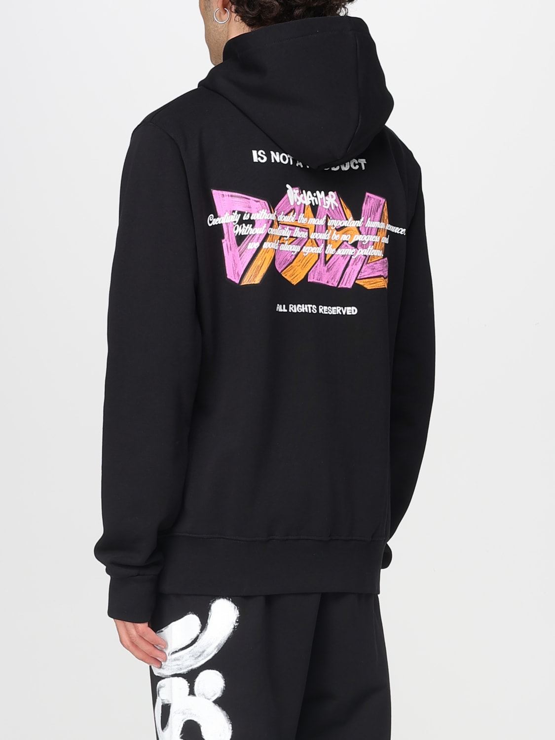 DISCLAIMER SWEATSHIRT: Sweatshirt men Disclaimer, Black - Img 2