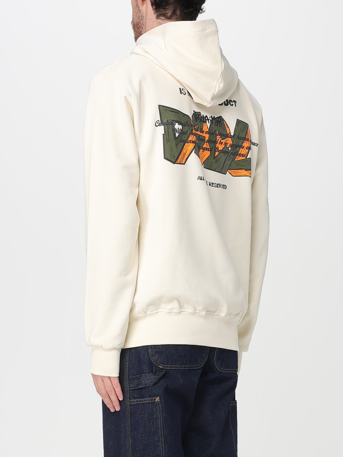 DISCLAIMER SWEATSHIRT: Sweatshirt men Disclaimer, Milk - Img 2