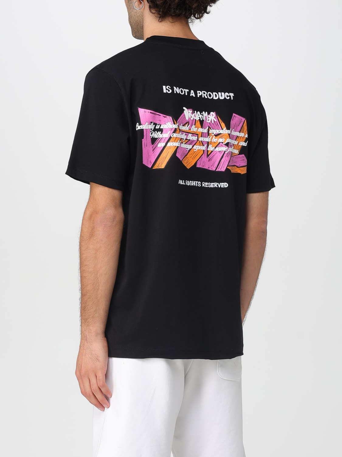 DISCLAIMER T-SHIRT: T-shirt men Disclaimer, Black - Img 2