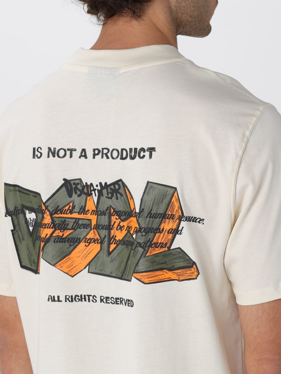 DISCLAIMER T-SHIRT: T-shirt men Disclaimer, Milk - Img 3