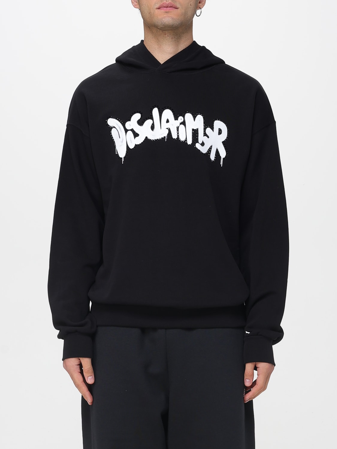 DISCLAIMER SWEATSHIRT: Sweatshirt men Disclaimer, Black - Img 1