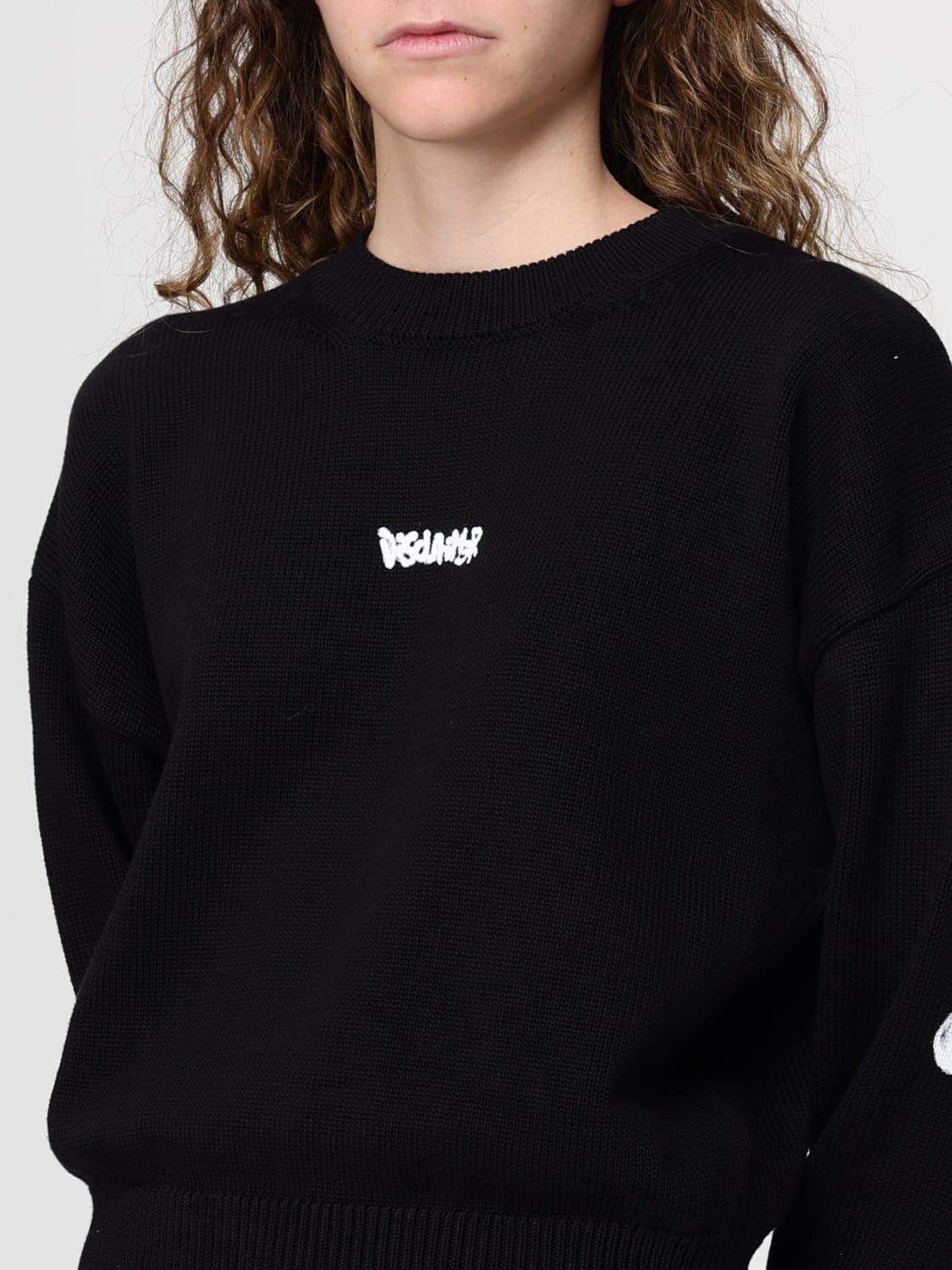 DISCLAIMER PULL: Pull femme Disclaimer, Noir - Img 3