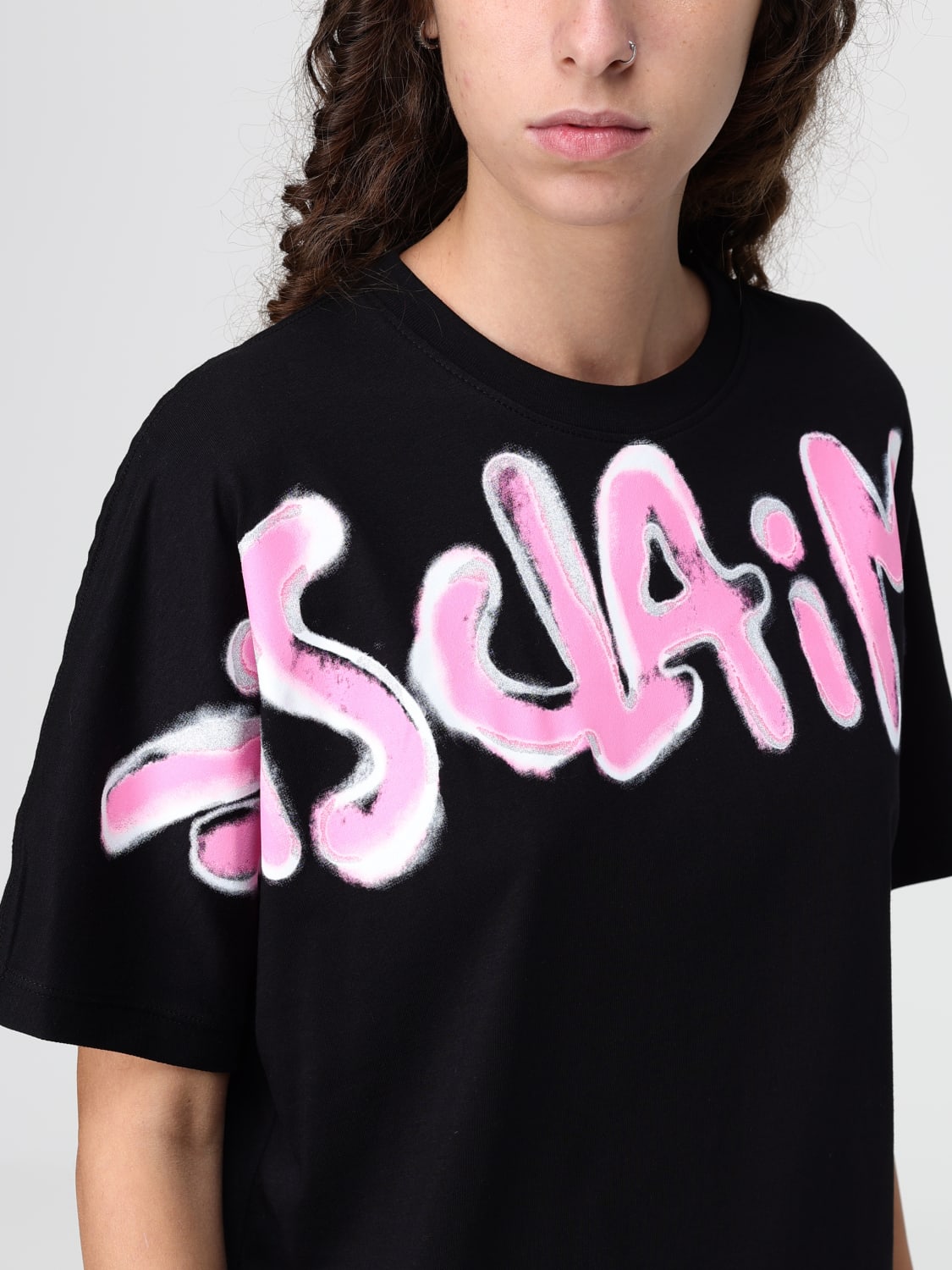 DISCLAIMER T-SHIRT: T-shirt woman Disclaimer, Black - Img 3