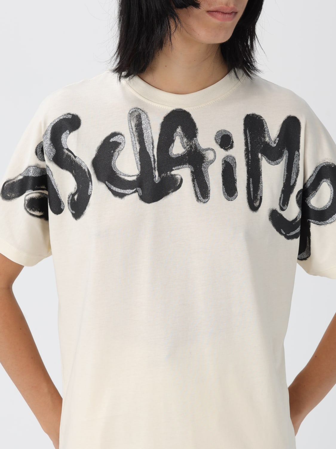 DISCLAIMER CAMISETA: Camiseta mujer Disclaimer, Leche - Img 3