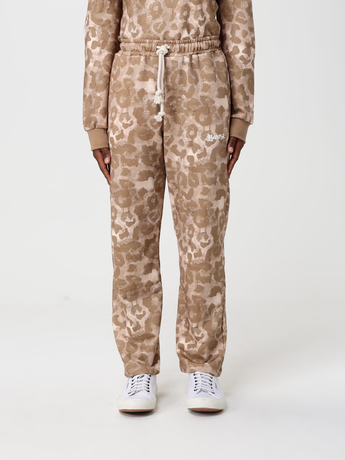 DISCLAIMER PANTALONI: Pantaloni jogging DIsclaimer in cotone animalier , Fantasia - Img 1