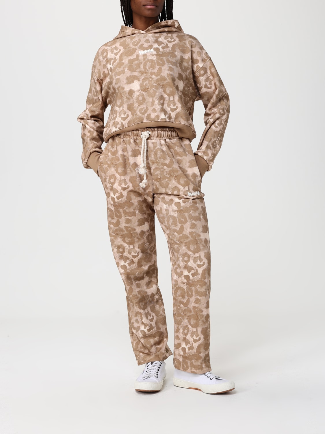 DISCLAIMER PANTALONI: Pantaloni jogging DIsclaimer in cotone animalier , Fantasia - Img 2