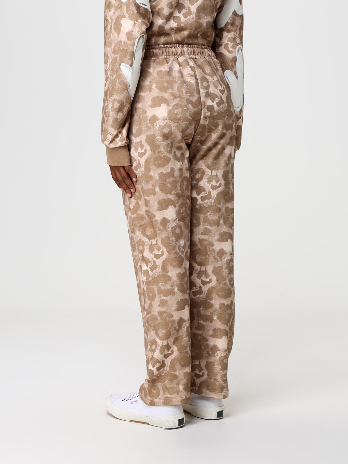 DISCLAIMER PANTALONI: Pantaloni jogging DIsclaimer in cotone animalier , Fantasia - Img 3