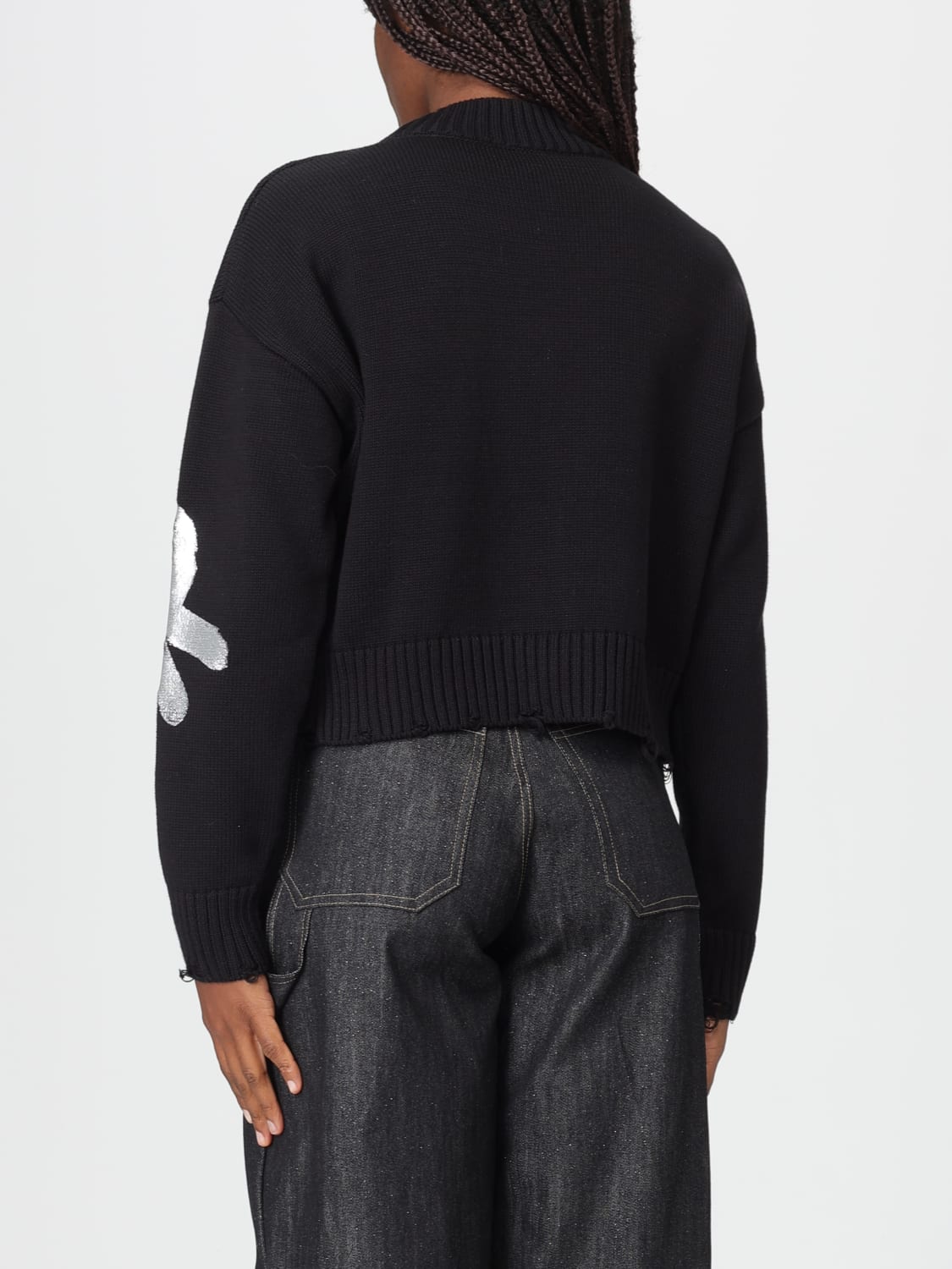 DISCLAIMER PULL: Pull femme Disclaimer, Noir - Img 2