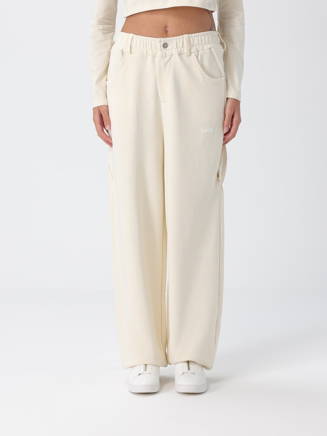 DISCLAIMER PANTALON: Pantalon femme Disclaimer, Lait - Img 1