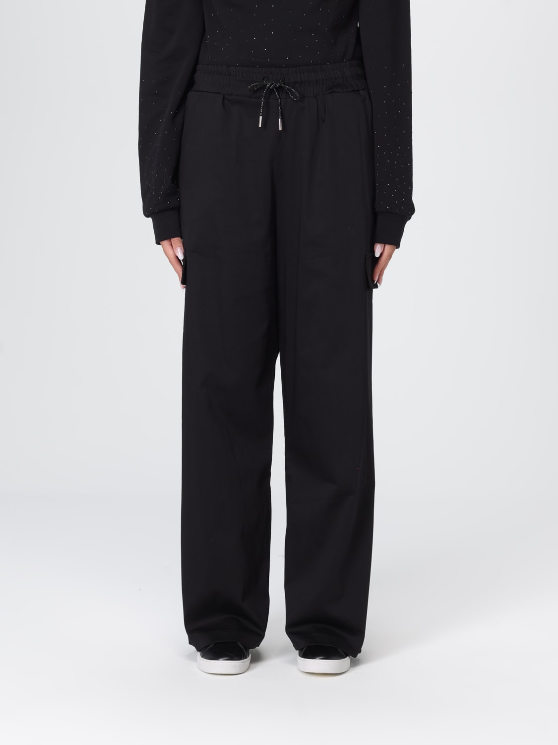 DISCLAIMER PANTS: Pants woman Disclaimer, Black - Img 1