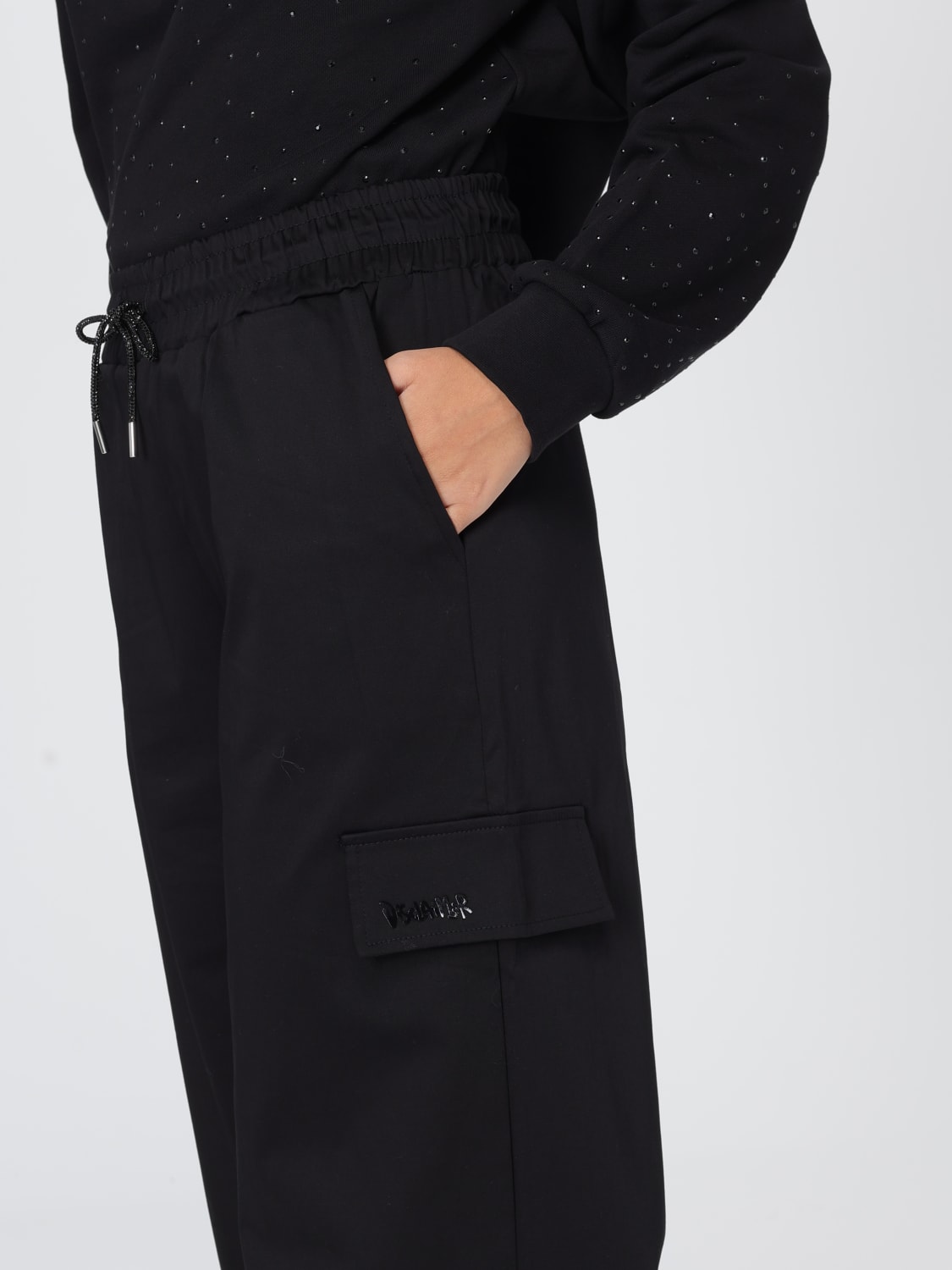 DISCLAIMER PANTS: Pants woman Disclaimer, Black - Img 3