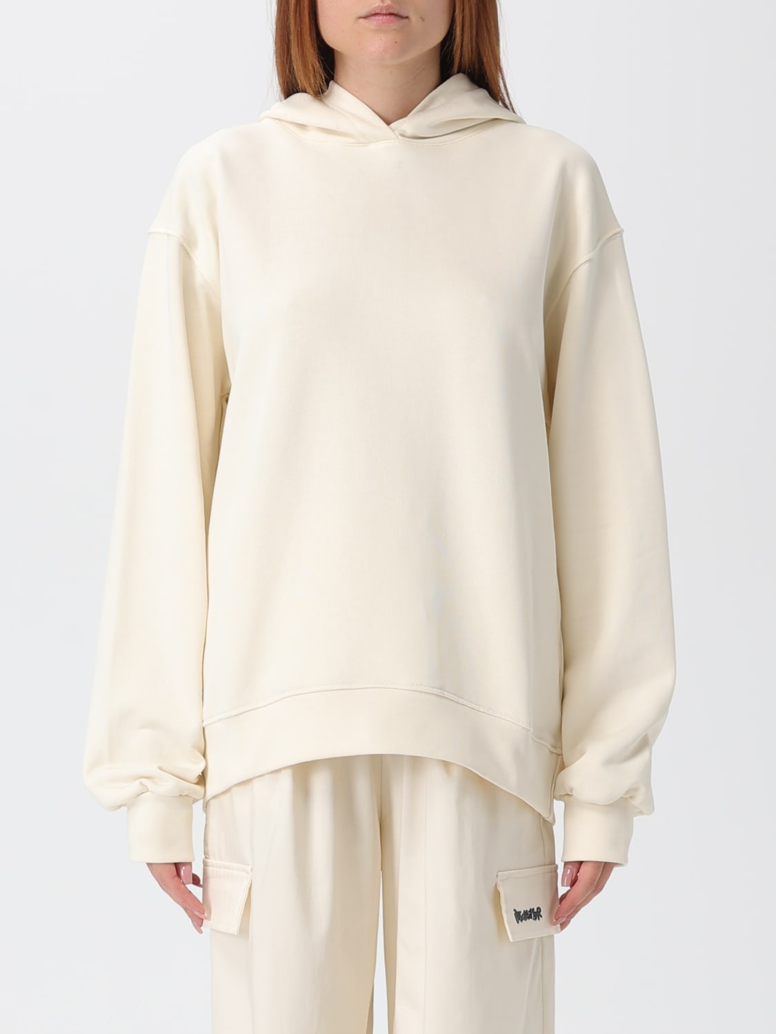 DISCLAIMER SWEATSHIRT: Sweatshirt damen Disclaimer, Milch - Img 1