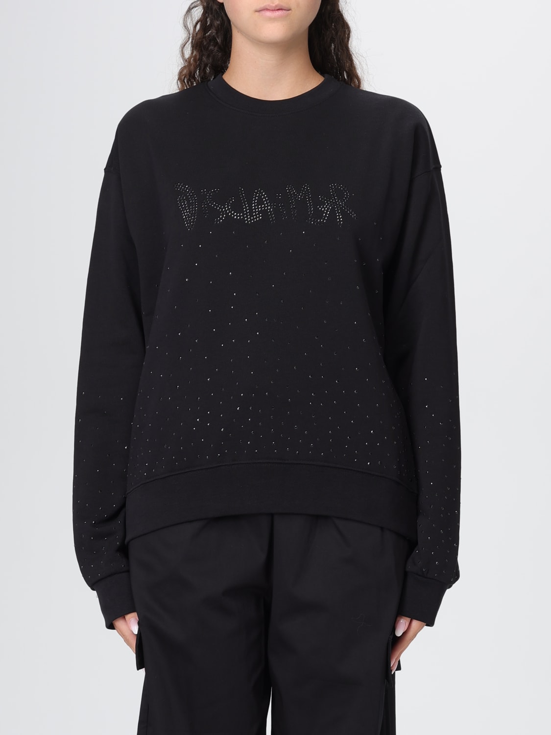 DISCLAIMER SWEATSHIRT: Pullover damen Disclaimer, Schwarz - Img 1