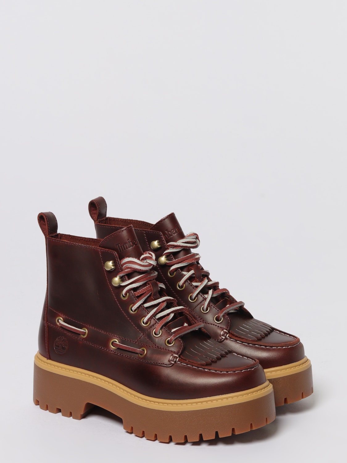 TIMBERLAND BOTTES: Chaussures femme Timberland, Bordeaux - Img 2