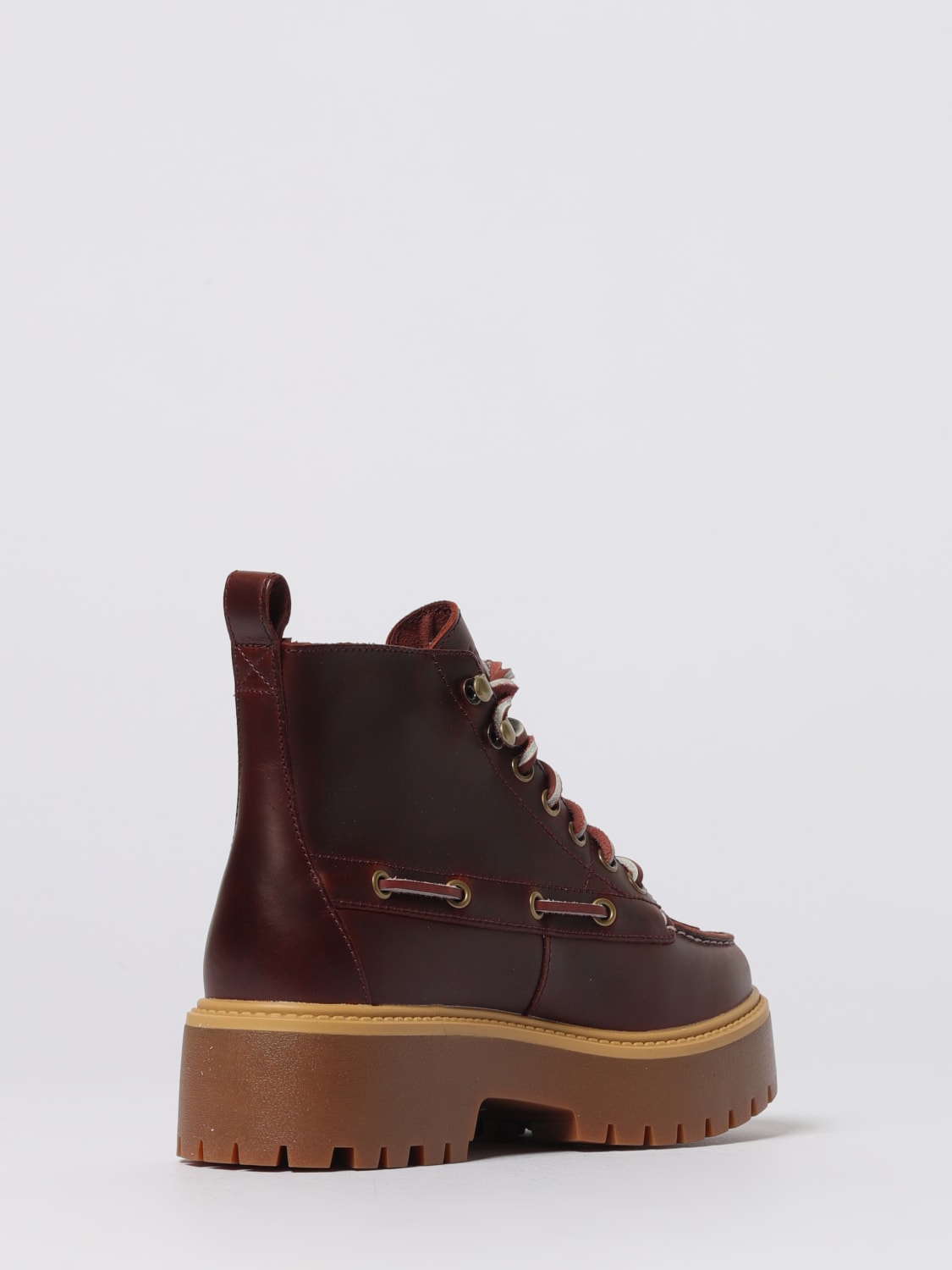 TIMBERLAND BOTTES: Chaussures femme Timberland, Bordeaux - Img 3