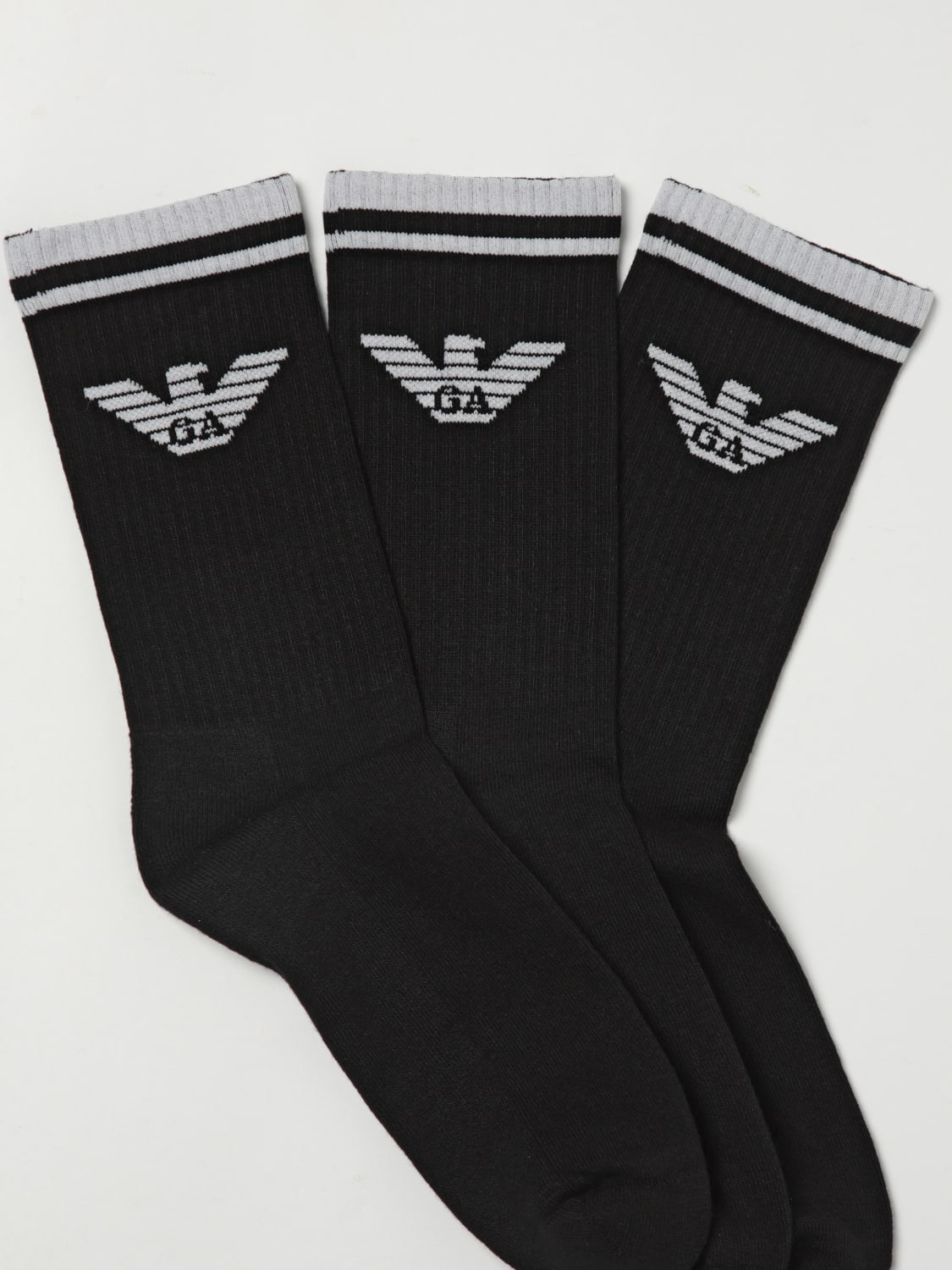EMPORIO ARMANI UNDERWEAR SOCKS: Socks men Emporio Armani Underwear, Black - Img 2