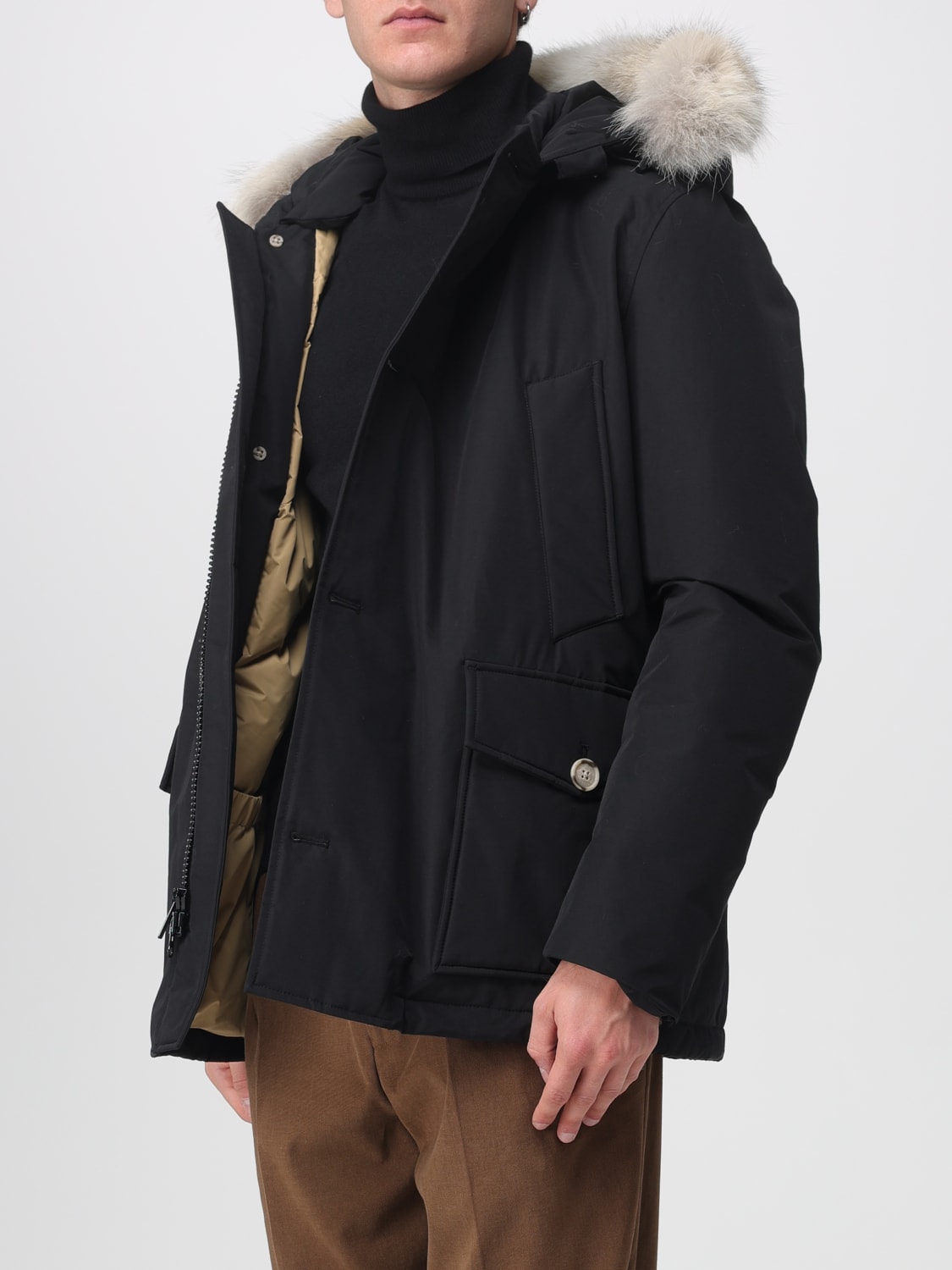 WOOLRICH COAT: Jacket men Woolrich, Black - Img 3