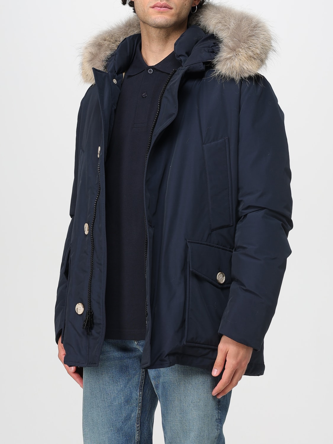 WOOLRICH COAT: Jacket men Woolrich, Blue - Img 3
