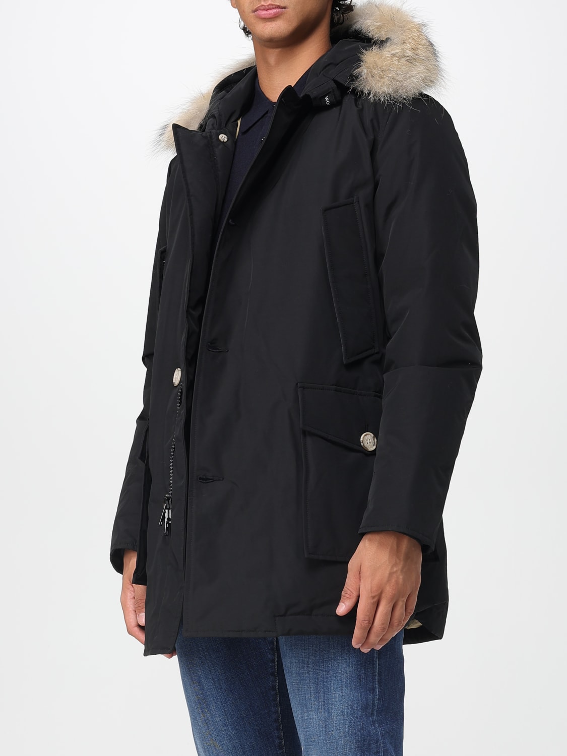 WOOLRICH COAT: Jacket men Woolrich, Black - Img 3