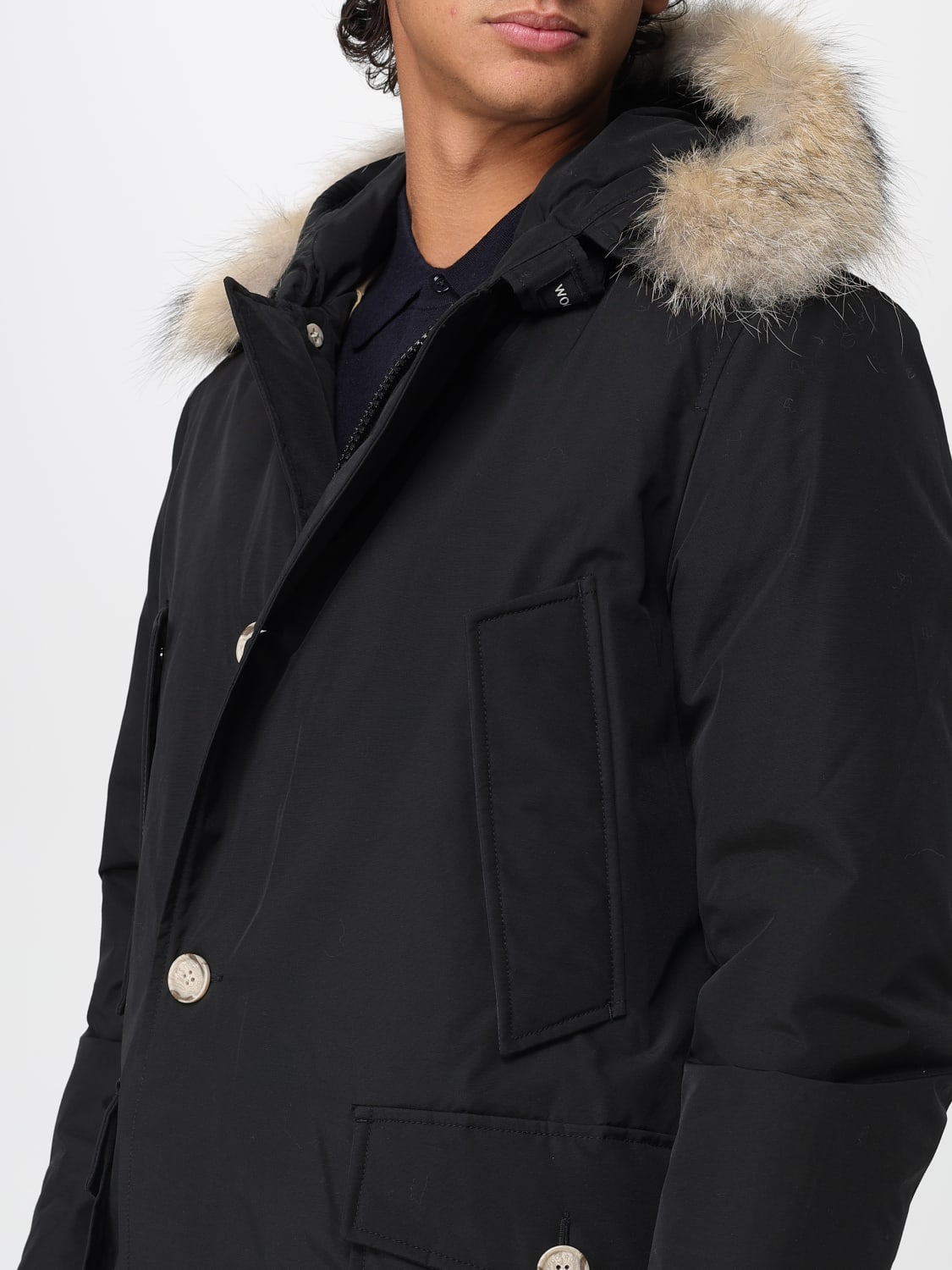 WOOLRICH COAT: Jacket men Woolrich, Black - Img 4