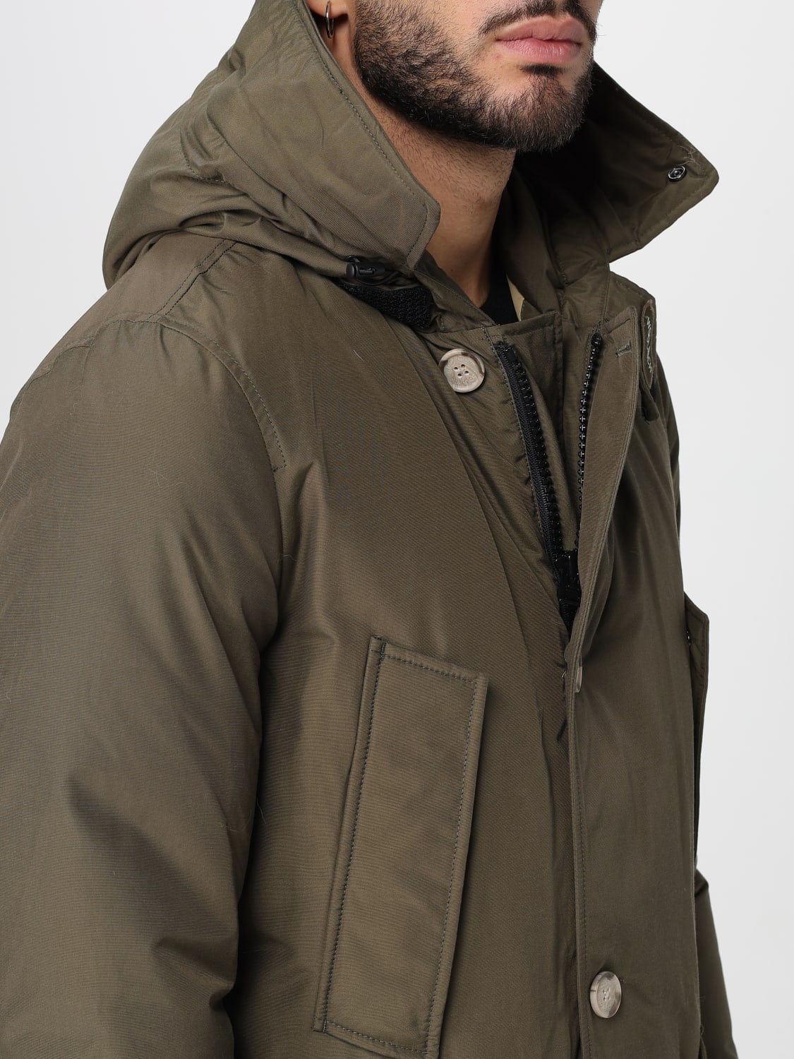WOOLRICH COAT: Jacket men Woolrich, Green - Img 4