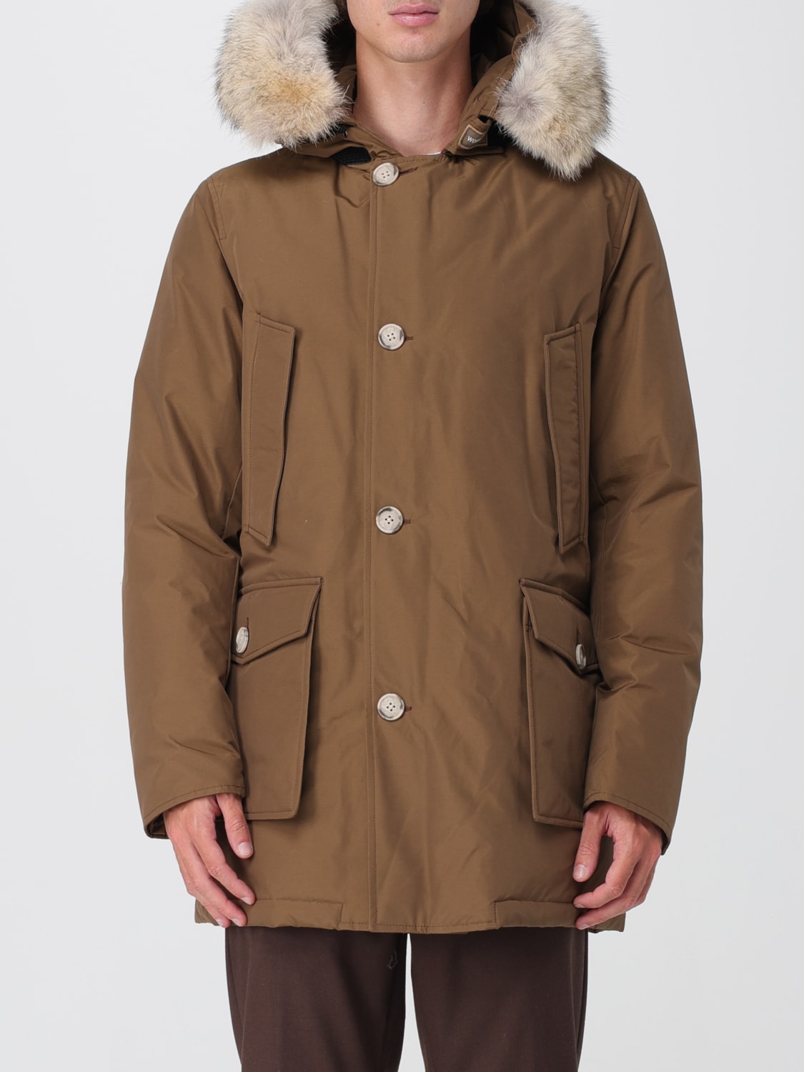 WOOLRICH COAT: Jacket men Woolrich, Coffee - Img 1