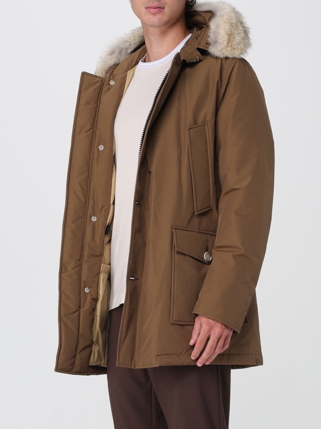 WOOLRICH COAT: Jacket men Woolrich, Coffee - Img 3