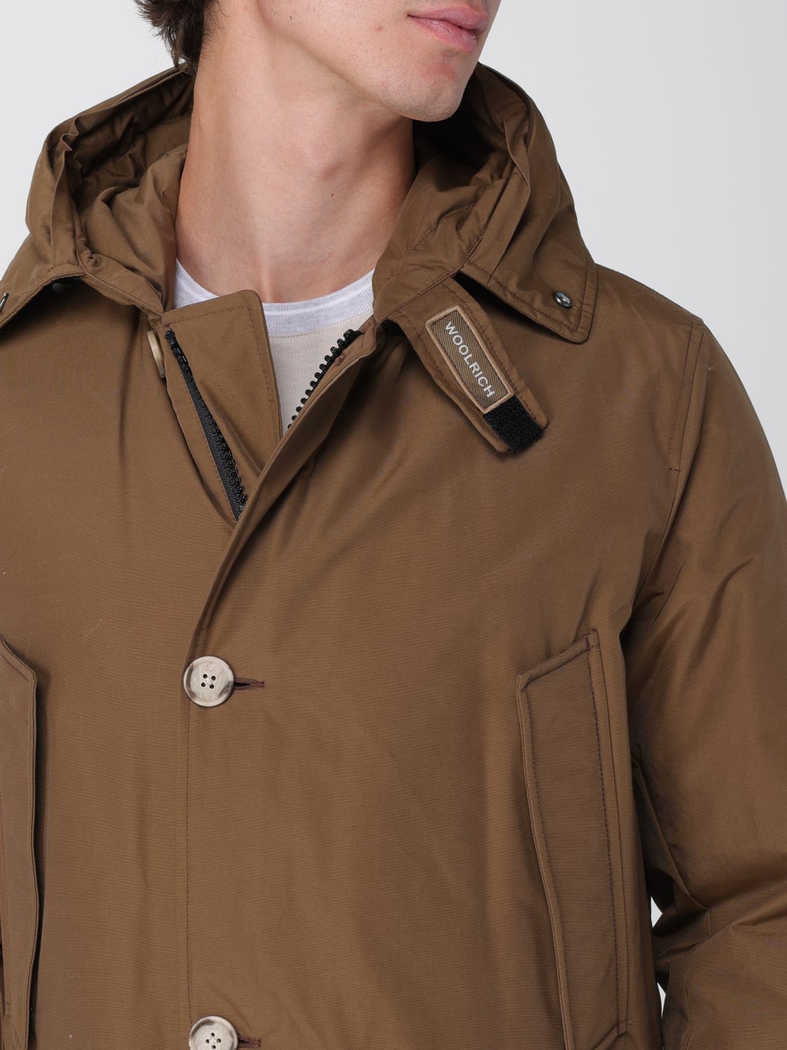 WOOLRICH COAT: Jacket men Woolrich, Coffee - Img 4
