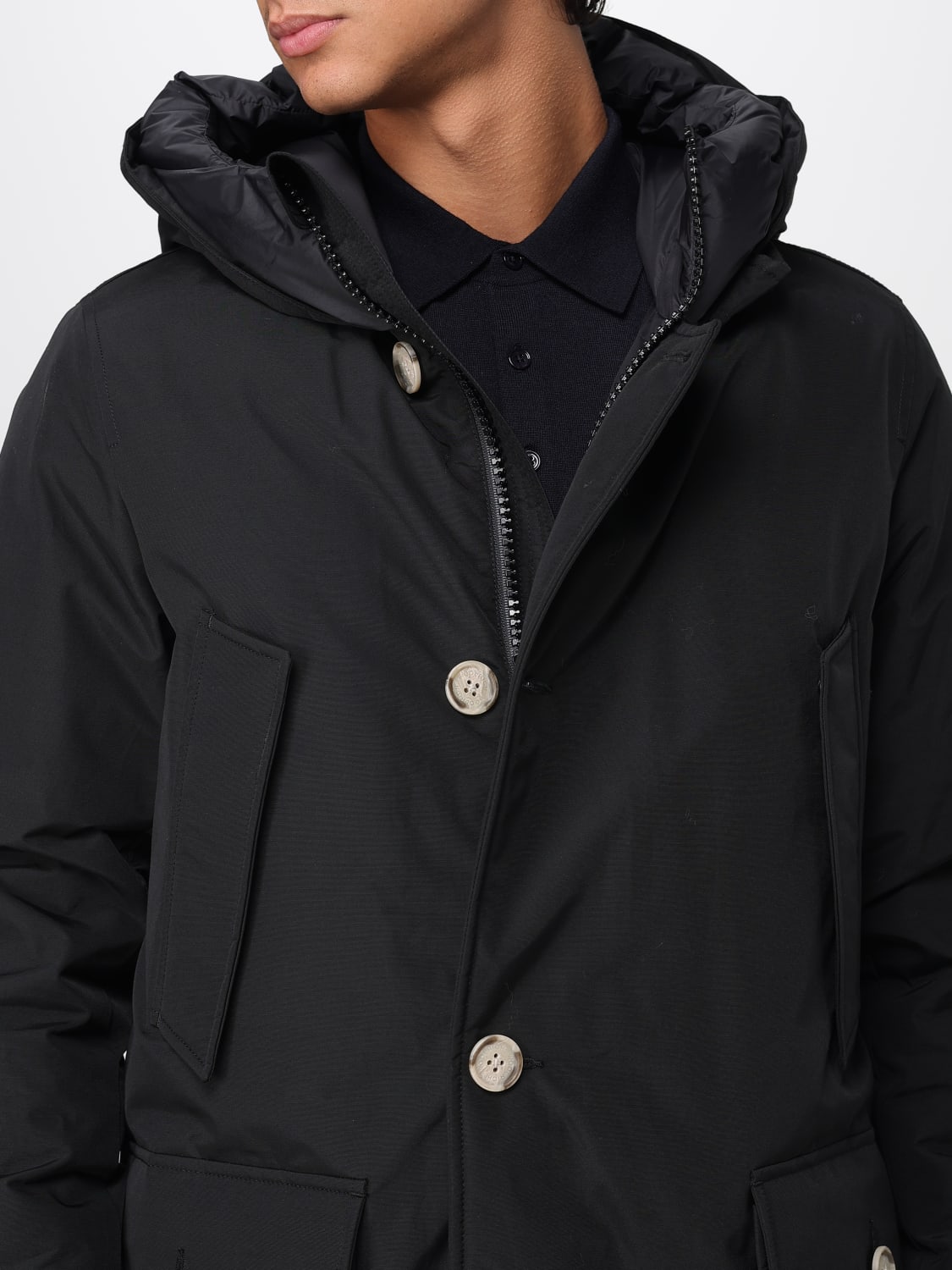 WOOLRICH MANTEL: Jacke herren Woolrich, Schwarz - Img 4