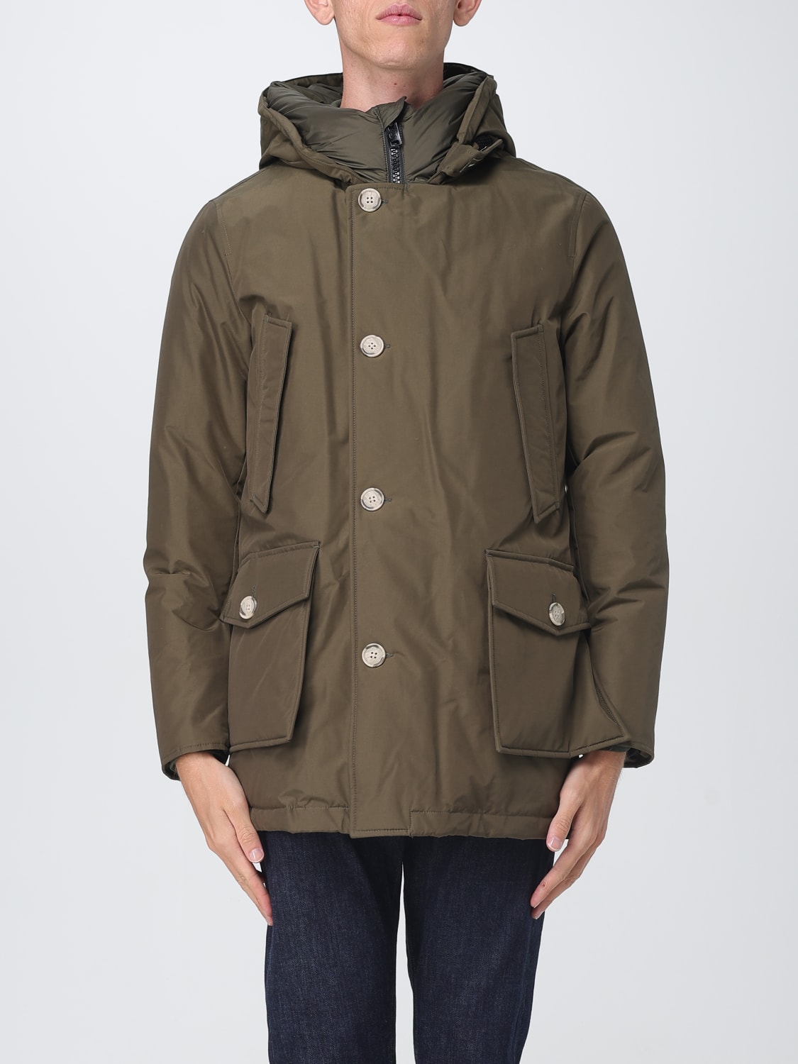 WOOLRICH COAT: Jacket men Woolrich, Green - Img 1